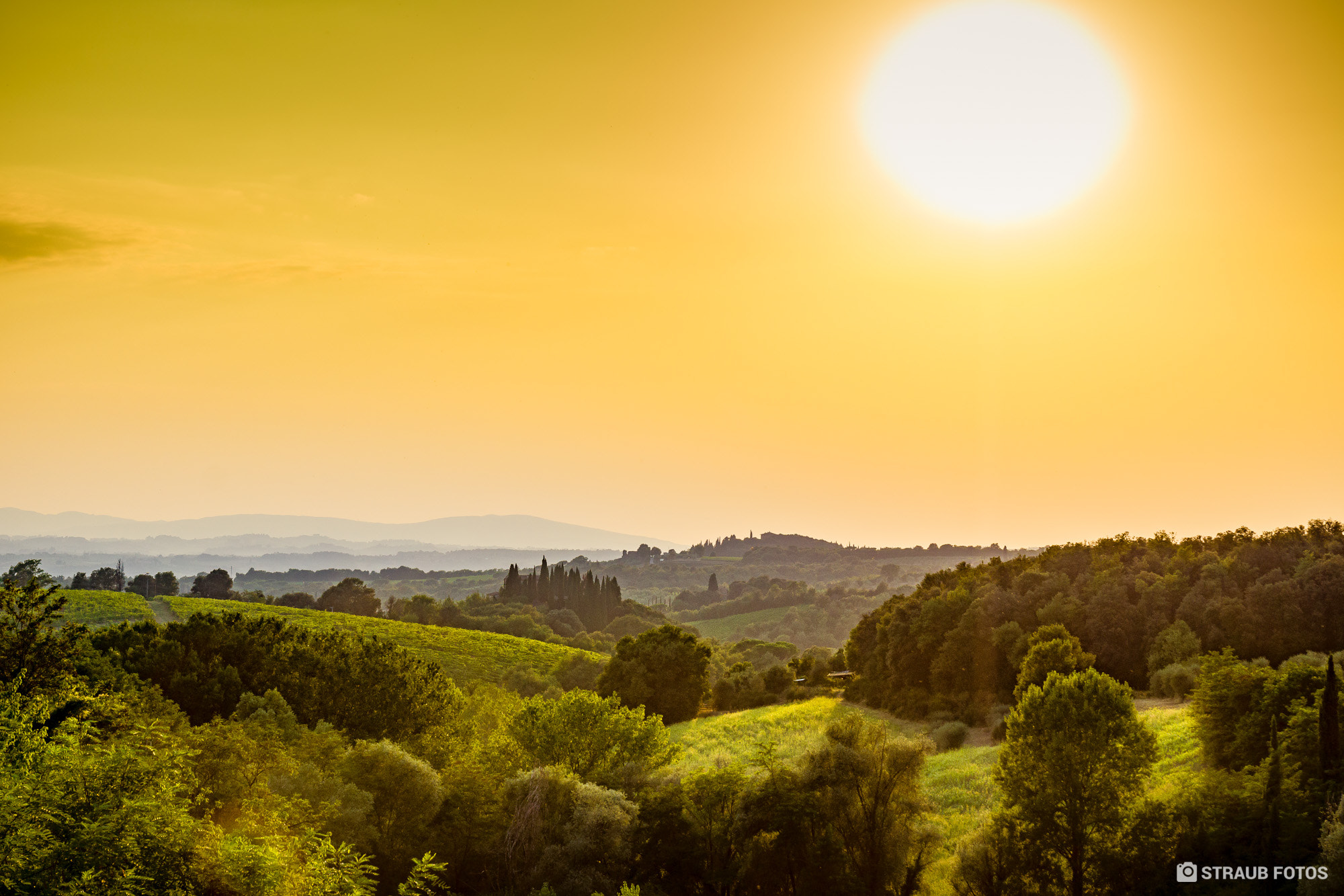 Sony SLT-A65 (SLT-A65V) sample photo. Sunset in the toskana, italy photography