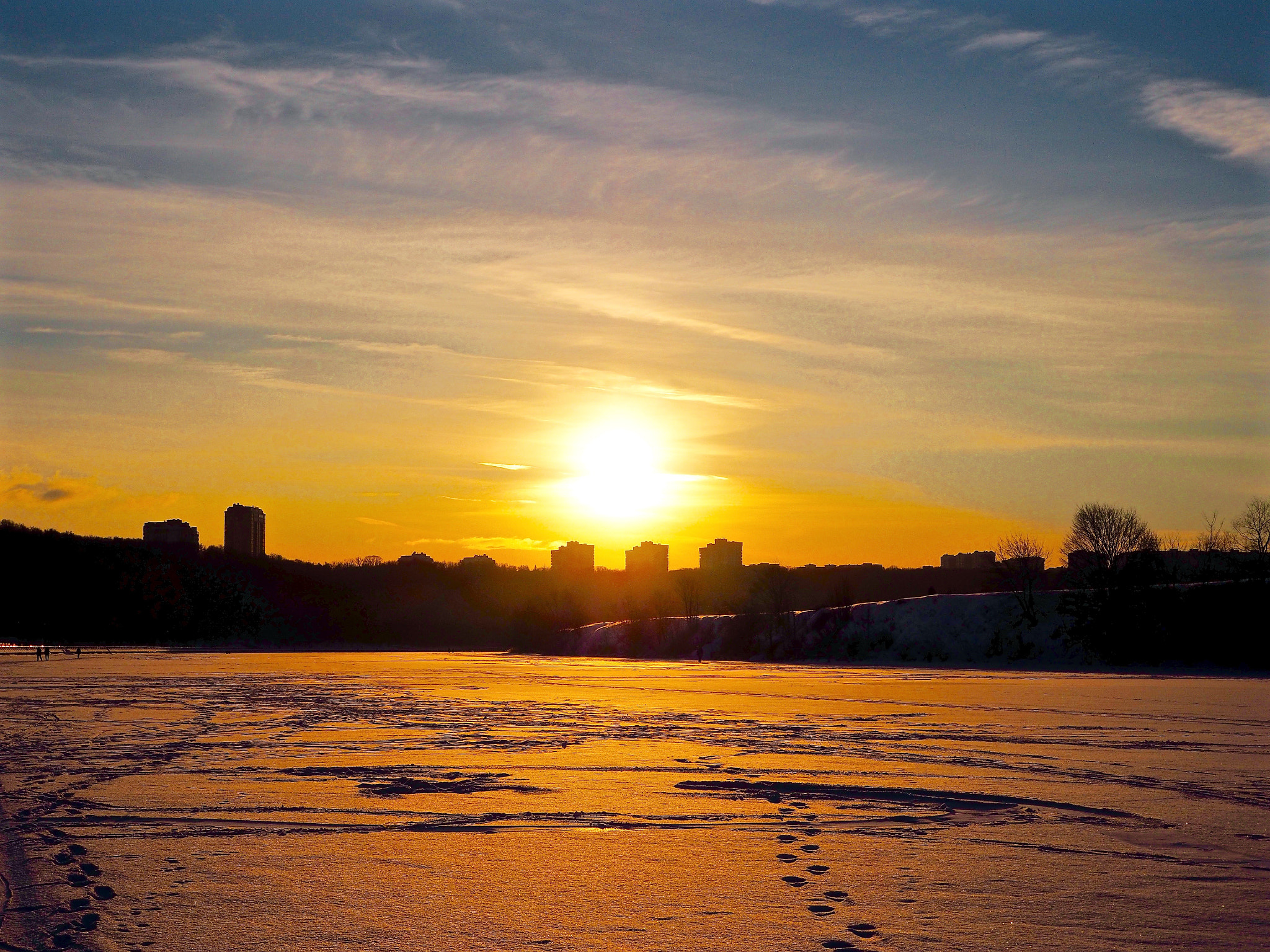Olympus PEN E-PL7 sample photo. A frozen river, part deux photography