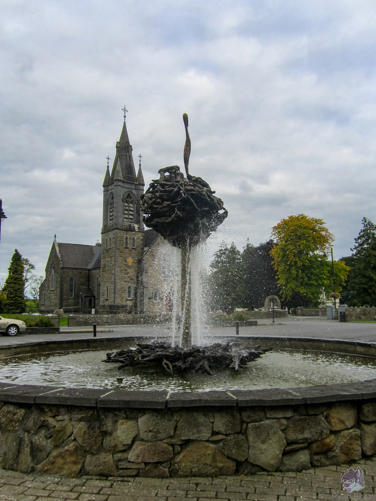 Canon PowerShot SD1400 IS (IXUS 130 / IXY 400F) sample photo. Water and the church photography