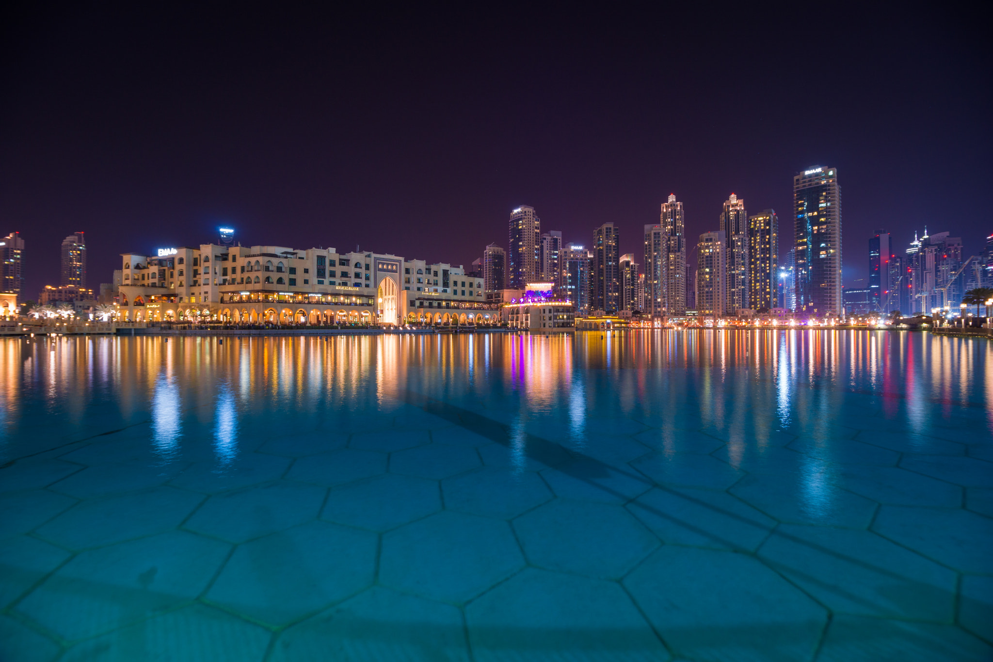 Sony a6000 sample photo. Dubai skyline by night photography