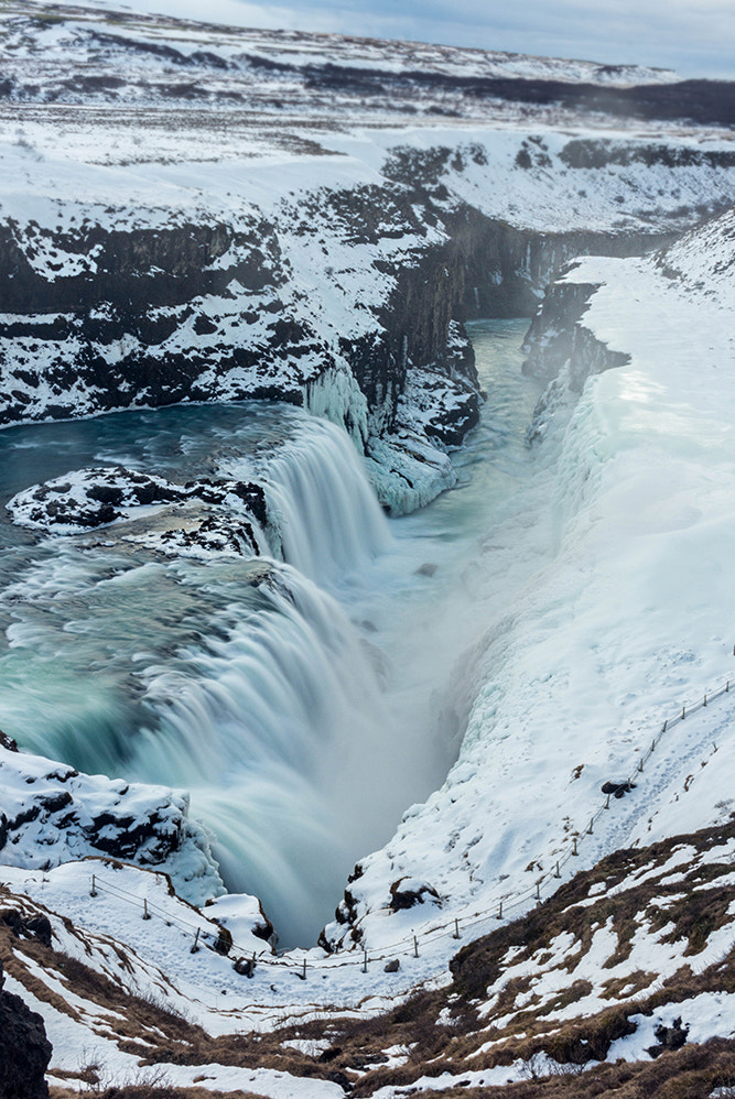 Canon EF-S 24mm F2.8 STM sample photo. Gullfoss falls photography