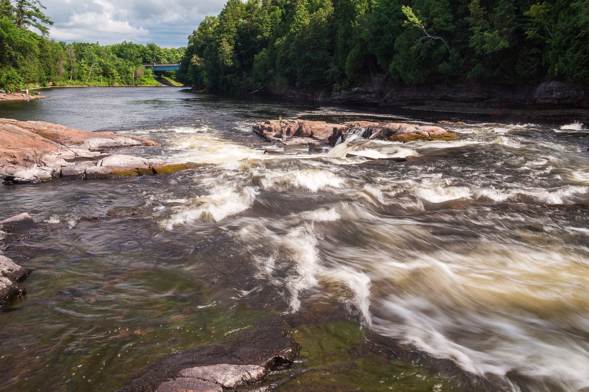 Sigma 18-50mm f/2.8 Macro sample photo. Further up the montmorency falls photography