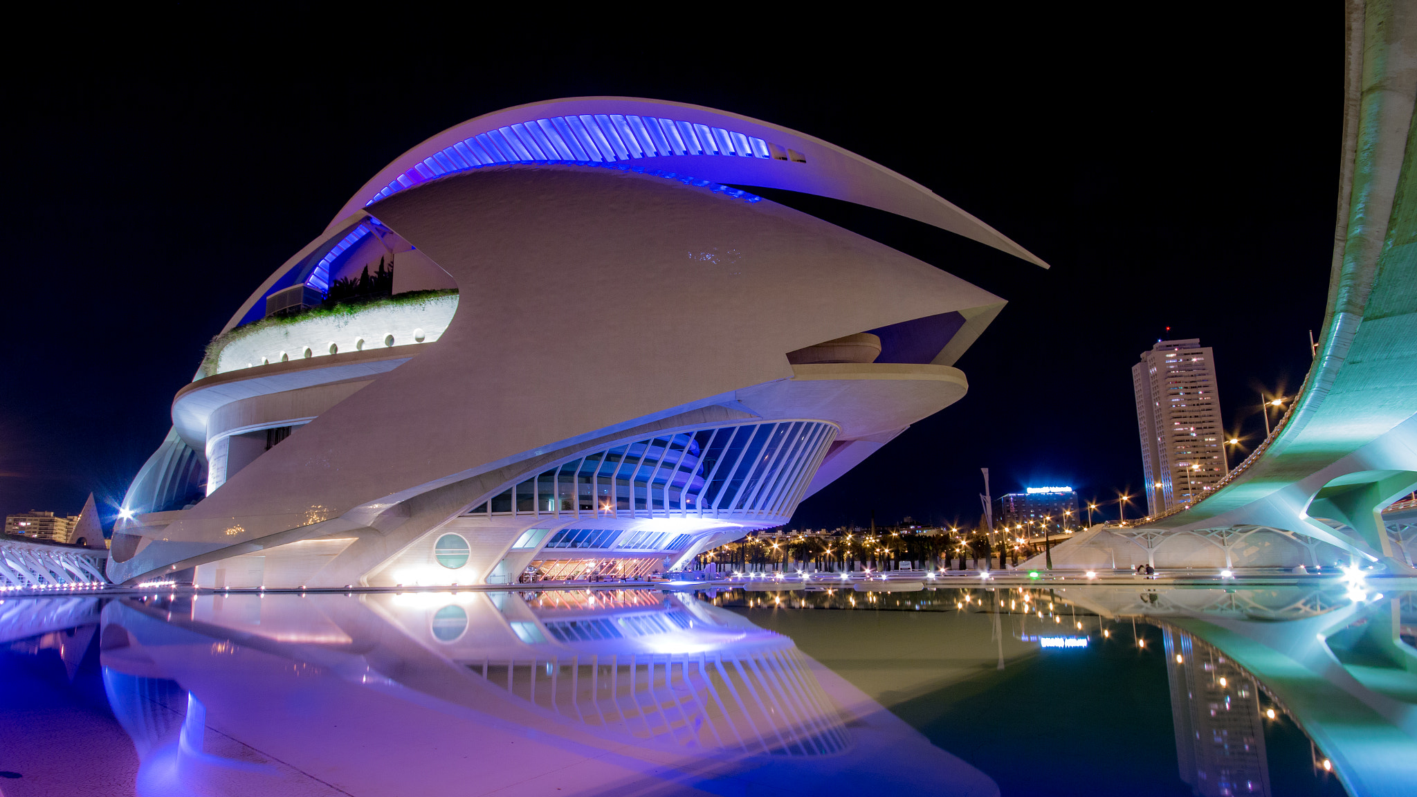 Canon EOS 70D + Sigma 10-20mm F4-5.6 EX DC HSM sample photo. Ciudad artes y las ciencias photography