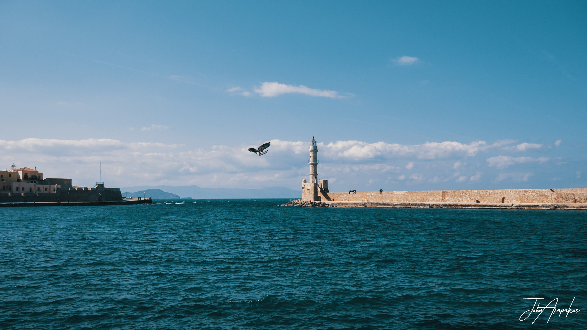 Panasonic Lumix DMC-G7 sample photo. The lighthouse and a pigeon photography