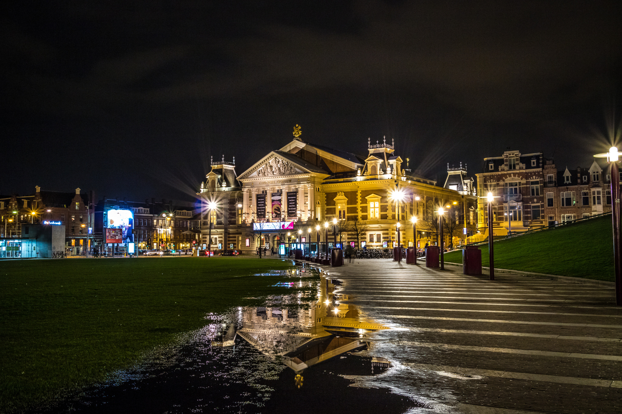 Canon EOS M3 sample photo. Amsterdam opera house from the park photography