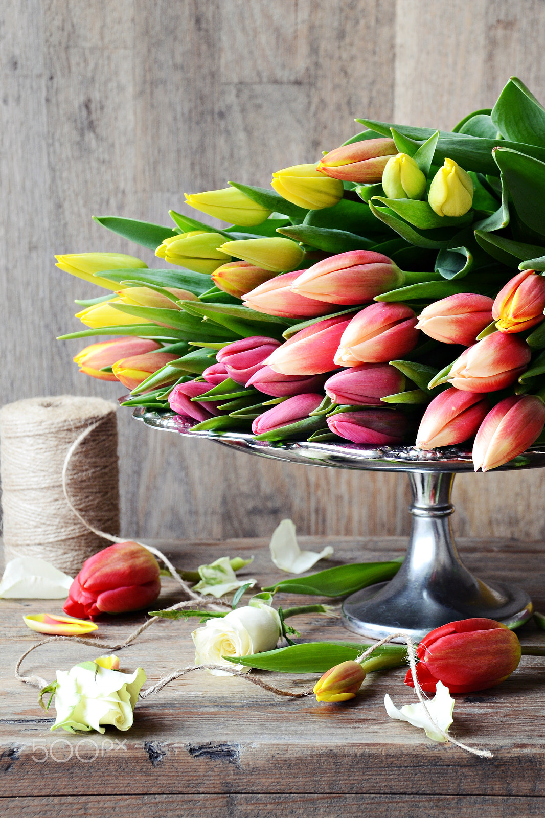 Sigma 18-200mm F3.5-6.3 II DC OS HSM sample photo. Bouquet of tulips photography