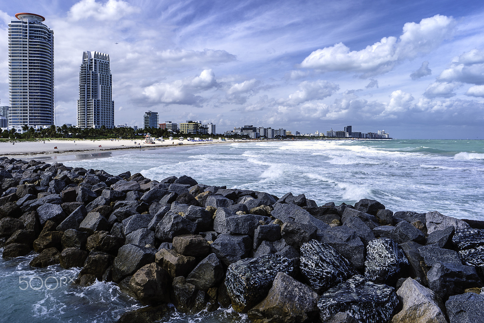 Samsung NX1 sample photo. South beach from south pointe pier photography