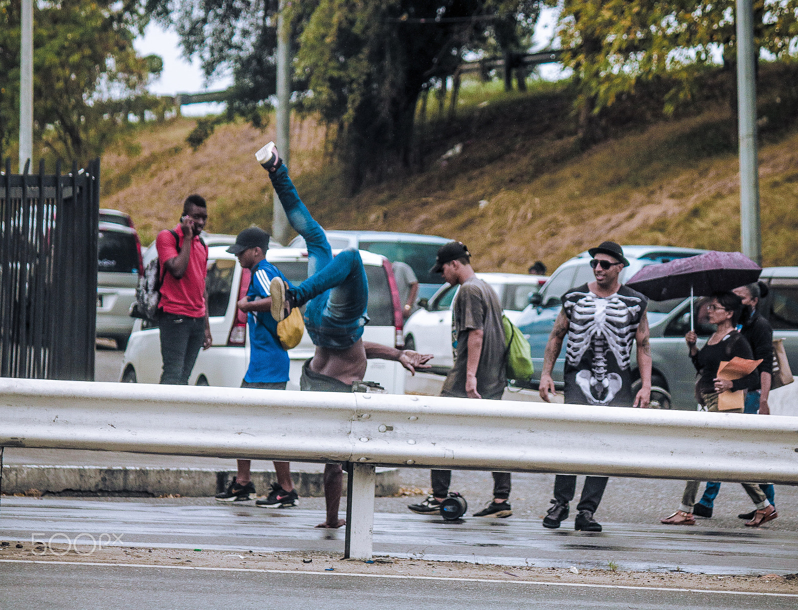 Canon EF-S 55-250mm F4-5.6 IS sample photo. Street dancing in trinidad and tobago photography