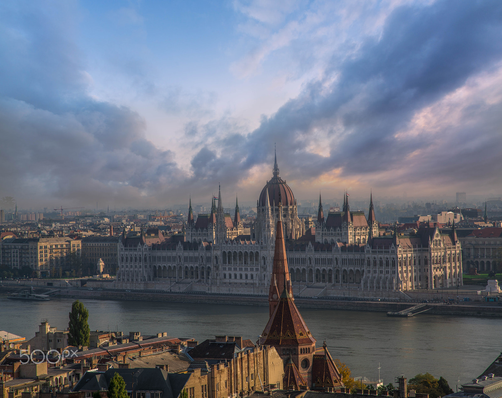 Sony a7R II + Canon EF 24-105mm F4L IS USM sample photo. Budapest sunrise photography