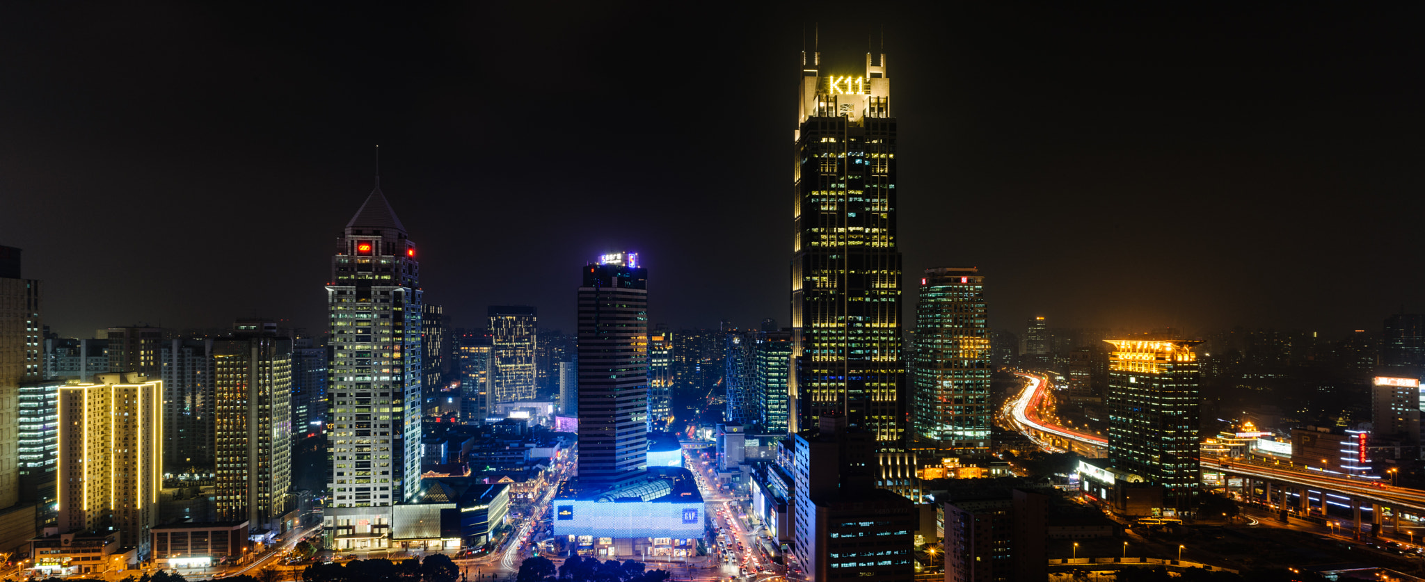Nikon D3X sample photo. Shanghai night photography