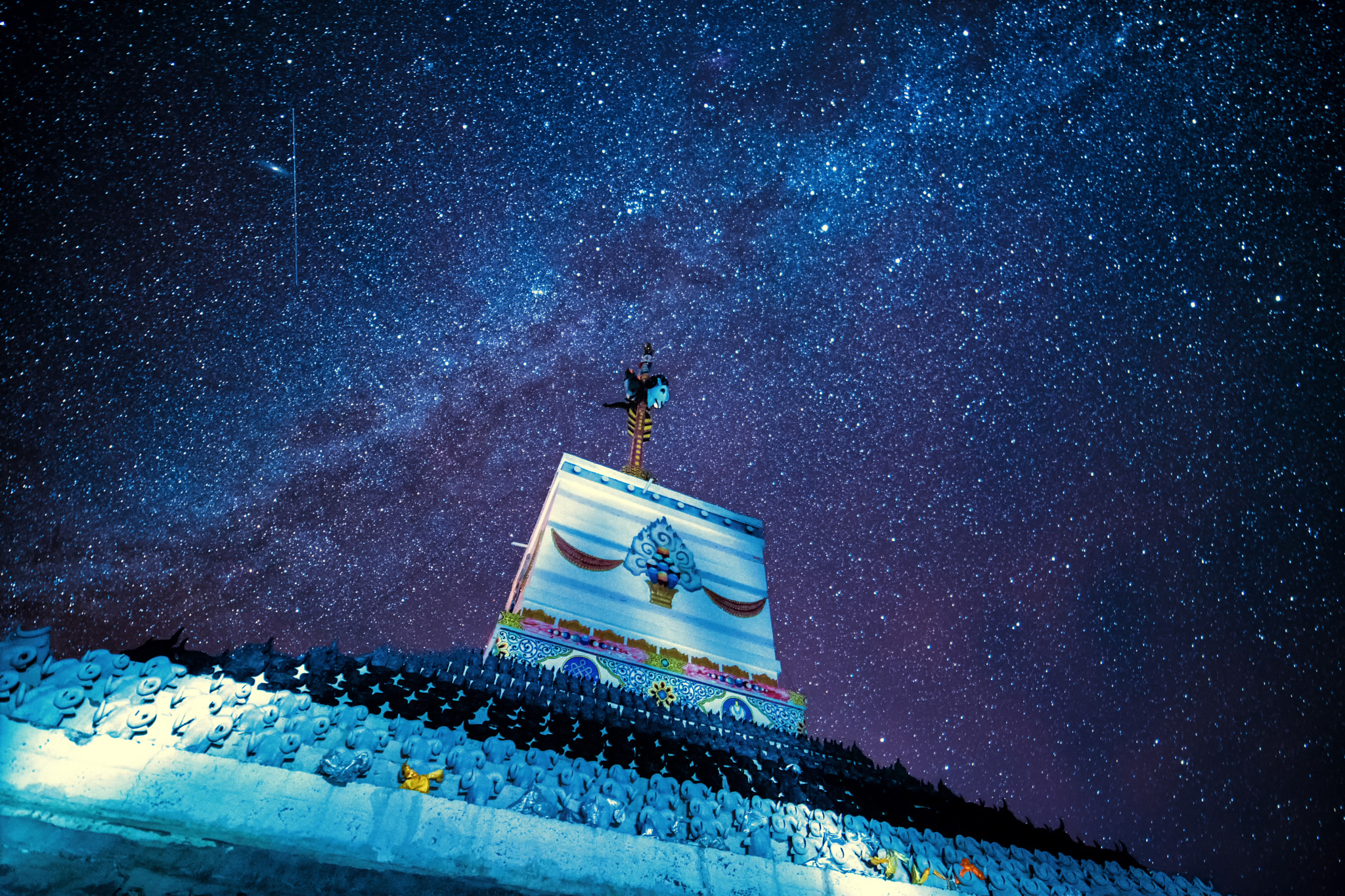 Samyang 14mm F2.8 ED AS IF UMC sample photo. 青海湖仙女湾星空 photography