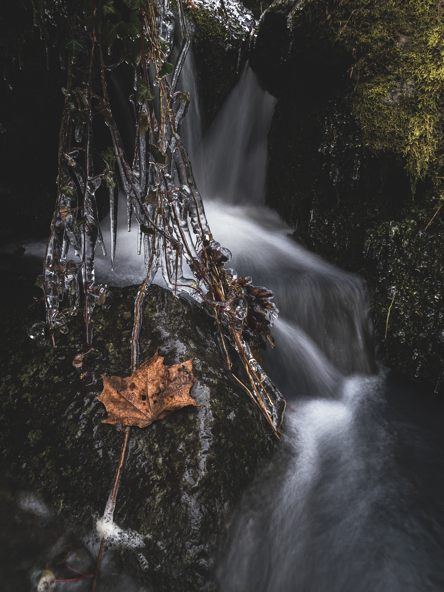 Panasonic Lumix G X Vario 12-35mm F2.8 ASPH Power OIS sample photo. This picture was taken at a little waterfall in hessen. photography