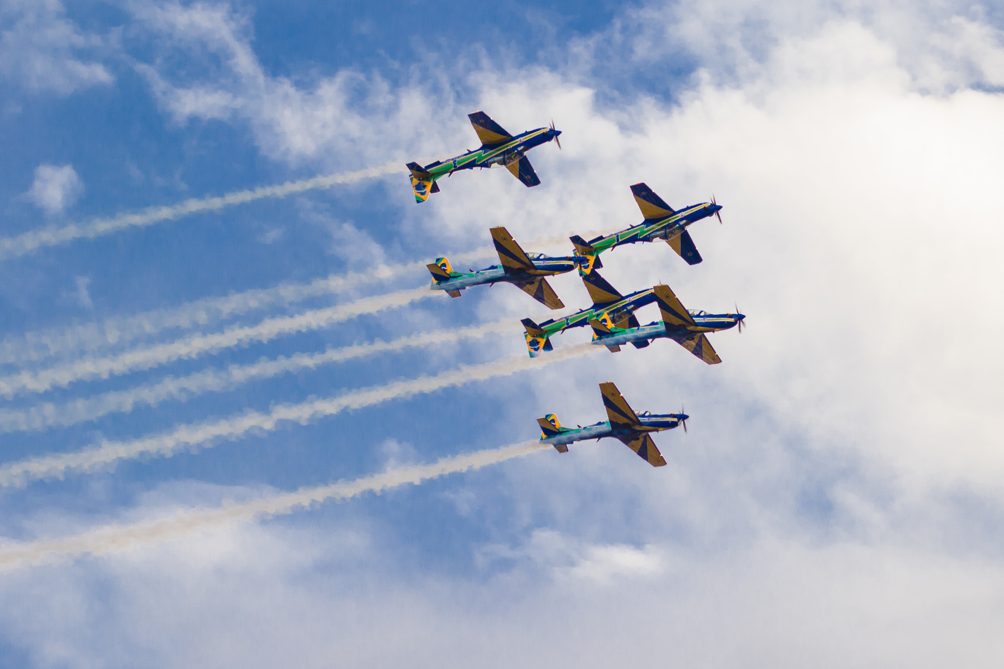 Canon EOS 60D + Canon EF 85mm F1.8 USM sample photo. Brazilian air force team "esquadrilha da fumaça" photography
