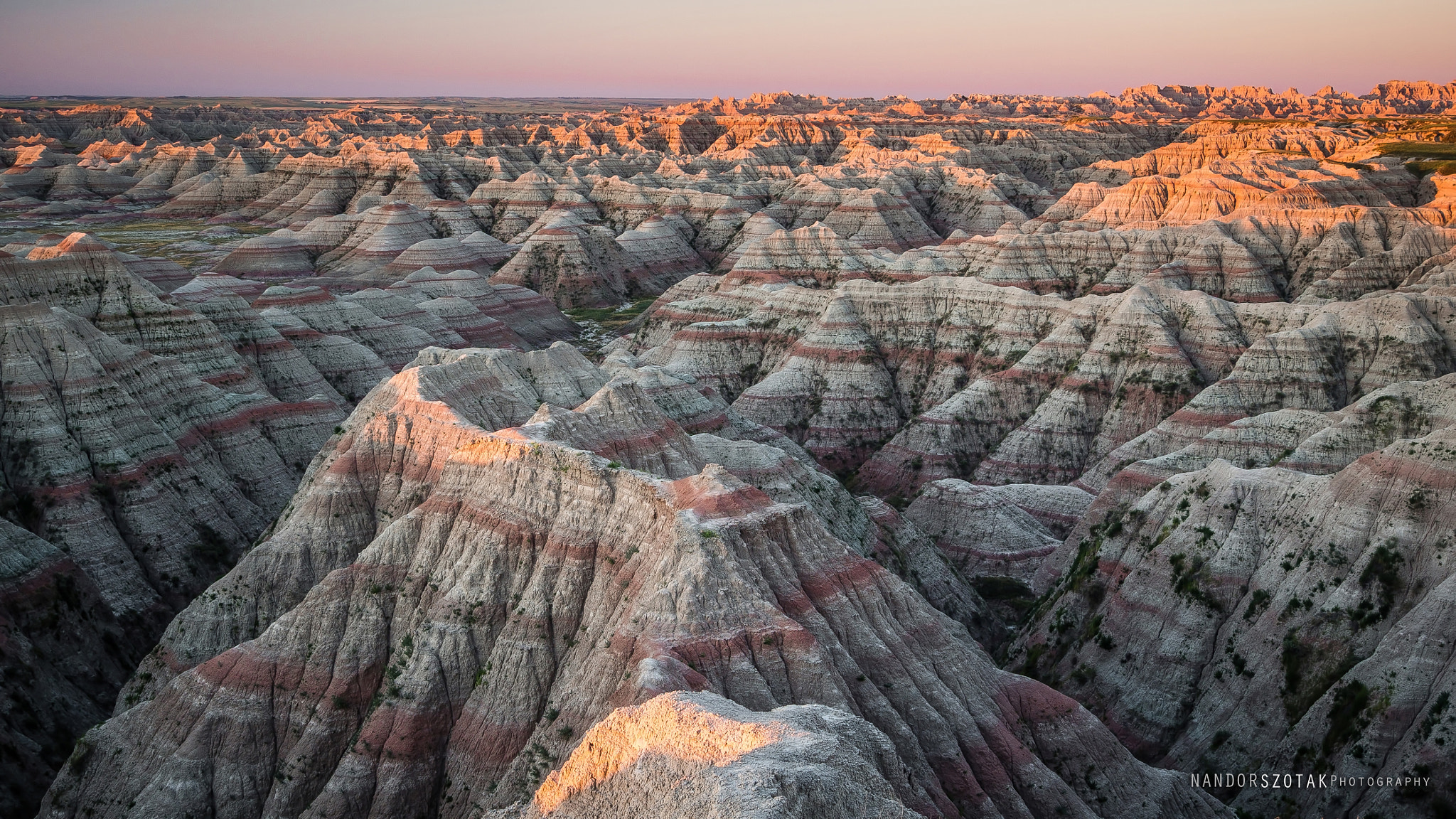 Olympus OM-D E-M5 sample photo. Sunrise over badlands photography