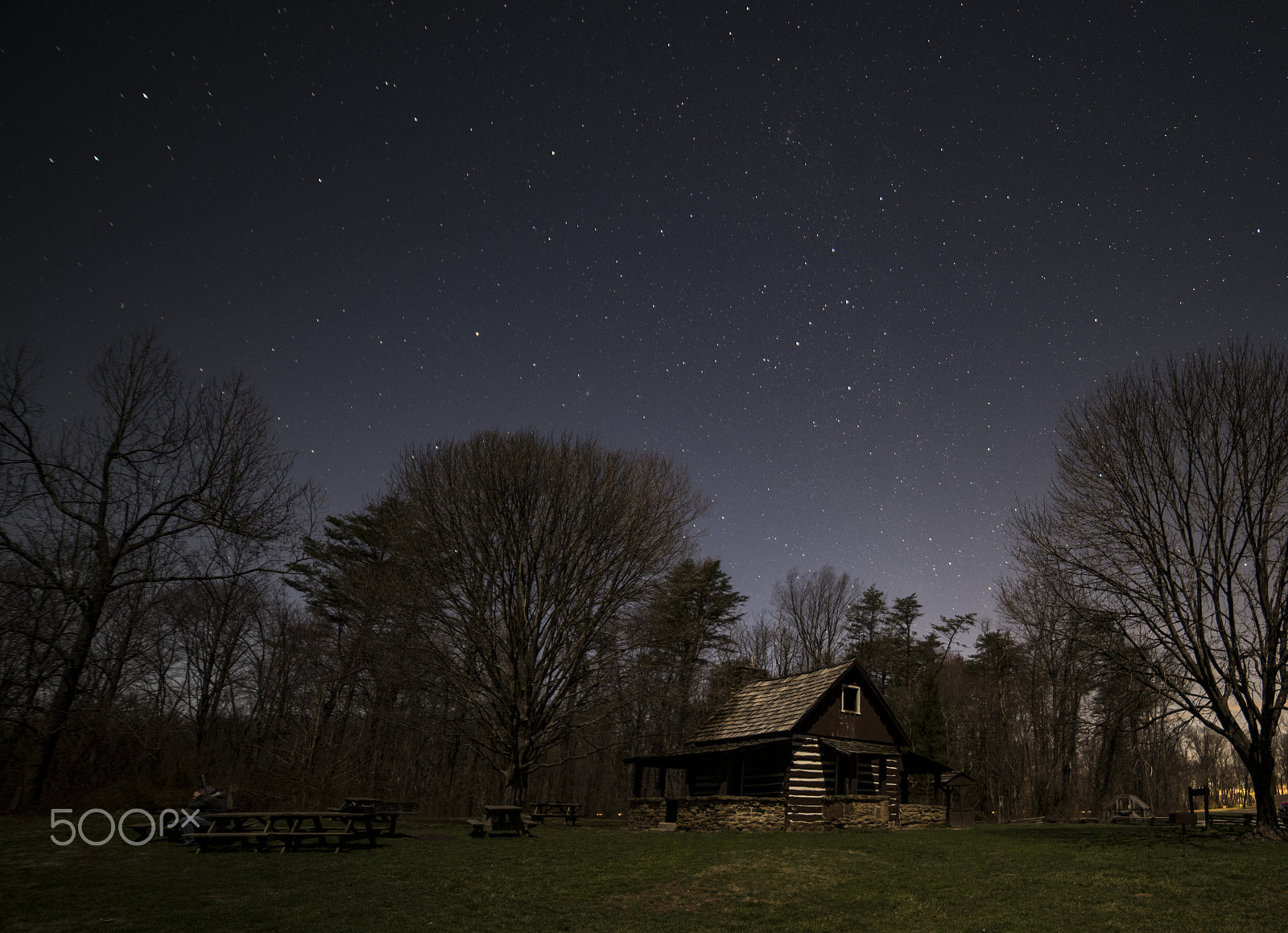 Pentax K-1 + A Series Lens sample photo. Cabin under the stars photography