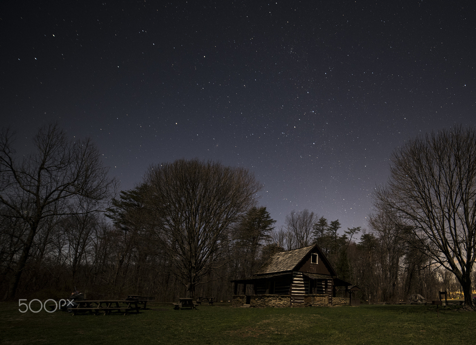 Pentax K-1 sample photo. Cabin under the stars photography