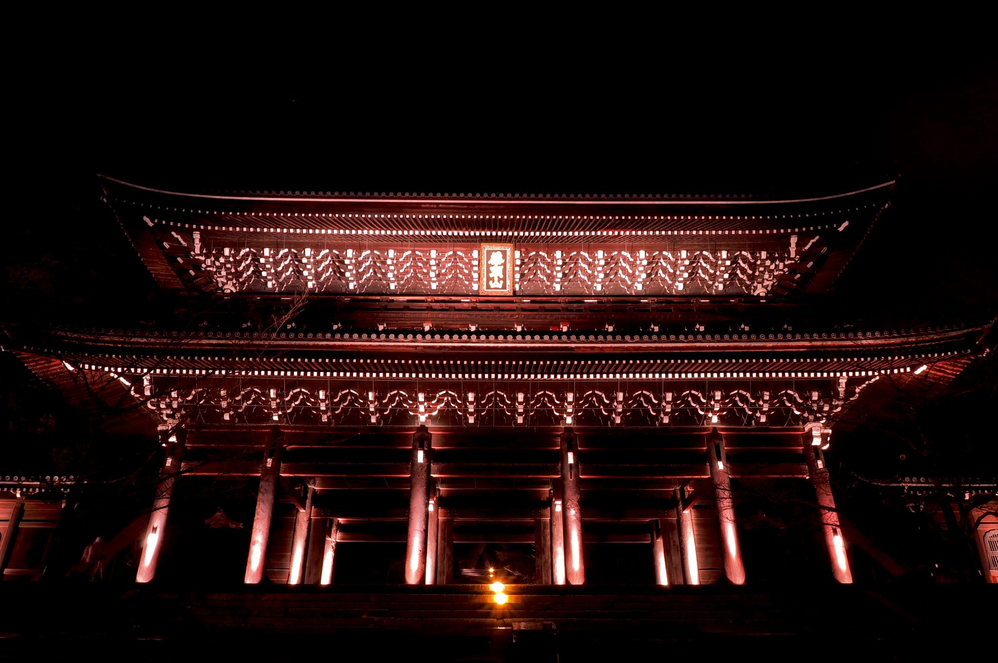 Olympus OM-D E-M10 + OLYMPUS M.12mm F2.0 sample photo. 知恩院 三門 photography
