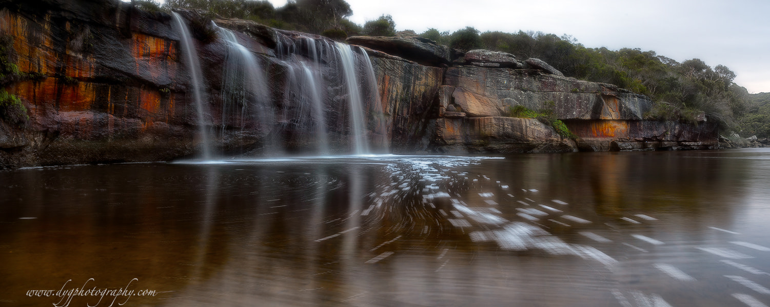 Nikon D810 + Sigma 24-70mm F2.8 EX DG HSM sample photo. Wattamolla lagoon photography