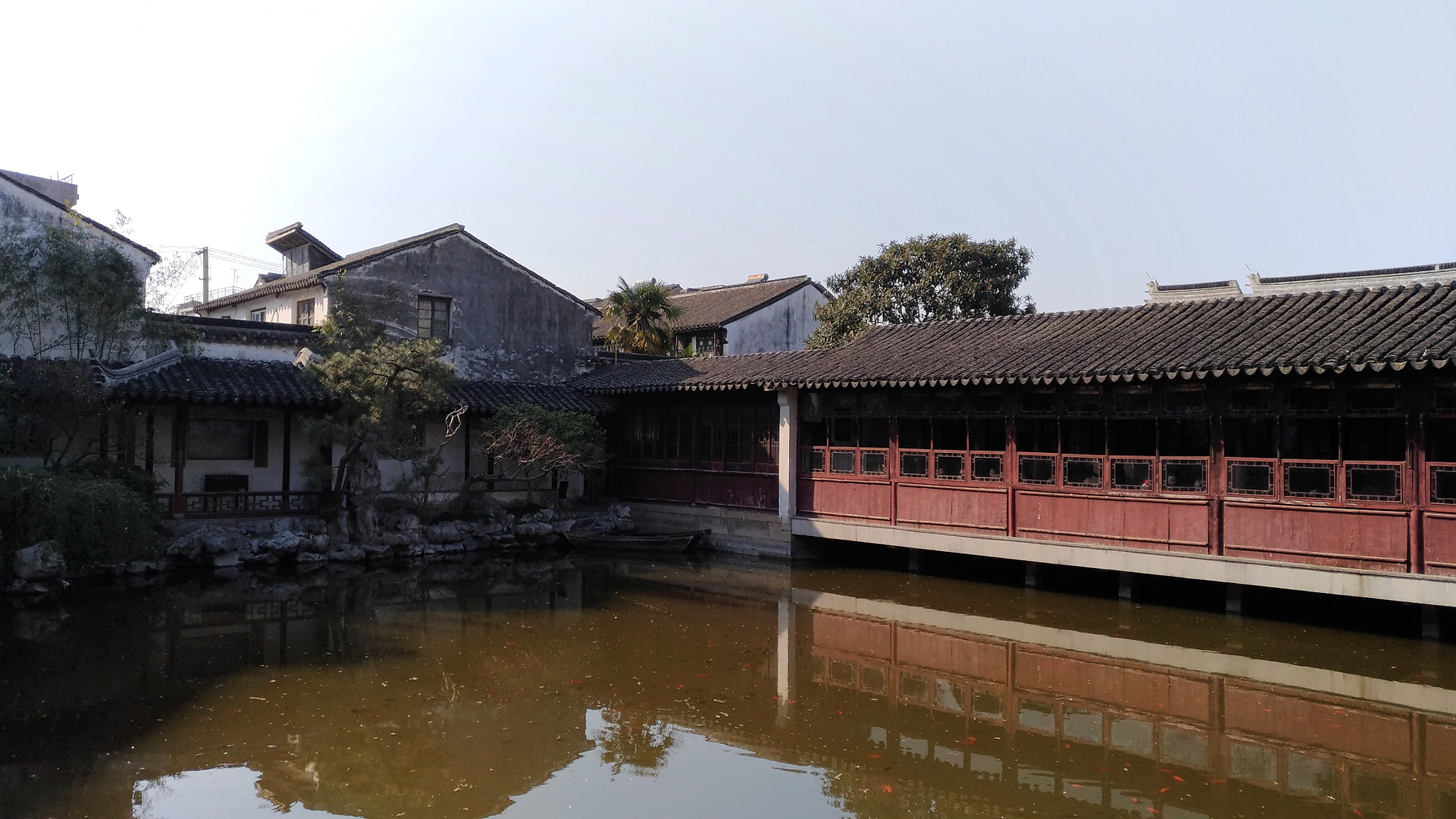 ASUS ZenFone 3 (ZE552KL) sample photo. Around a pool in a garden photography