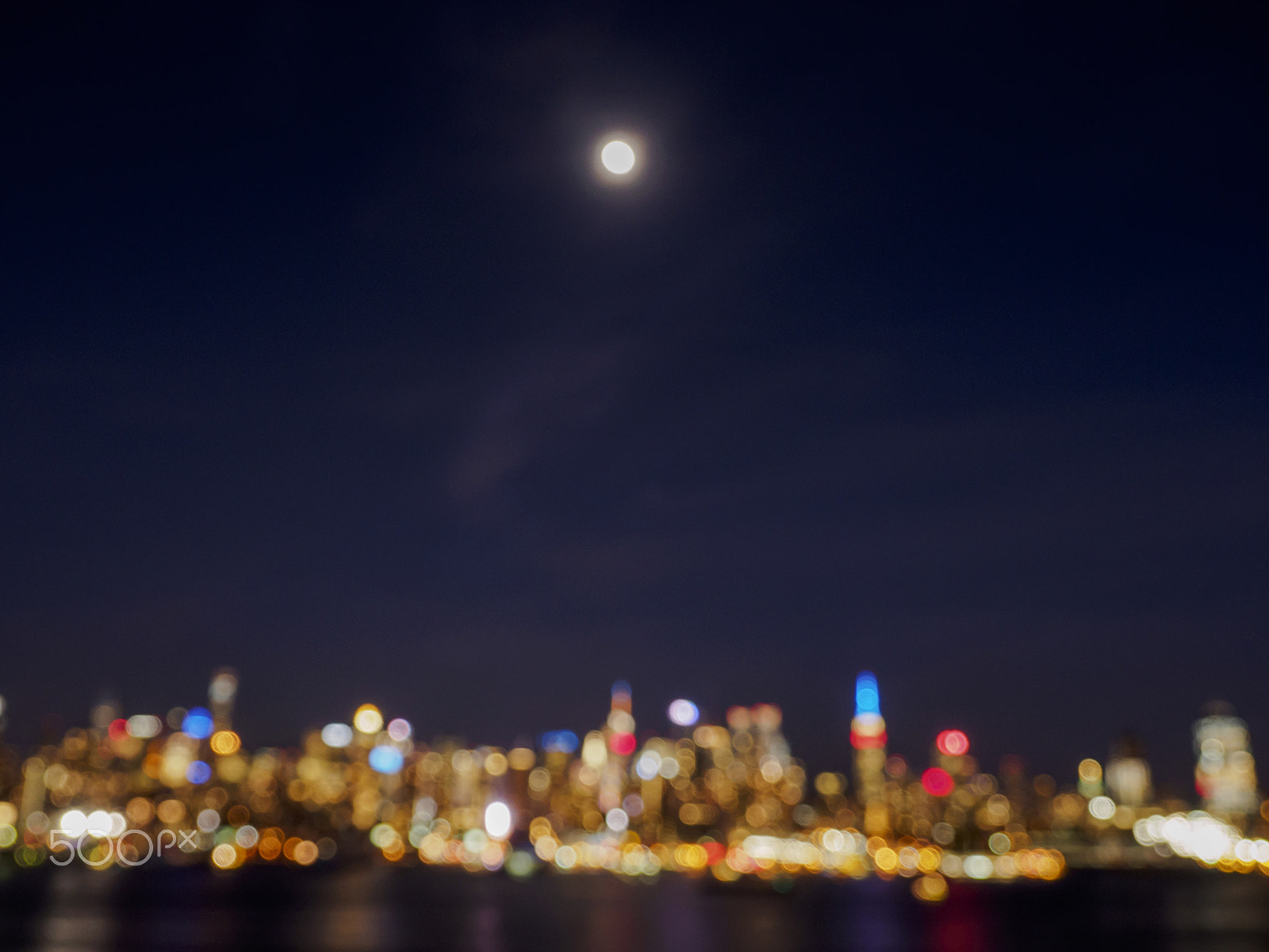 Olympus OM-D E-M10 II sample photo. Some nights are just magical... (nyc full moon) photography