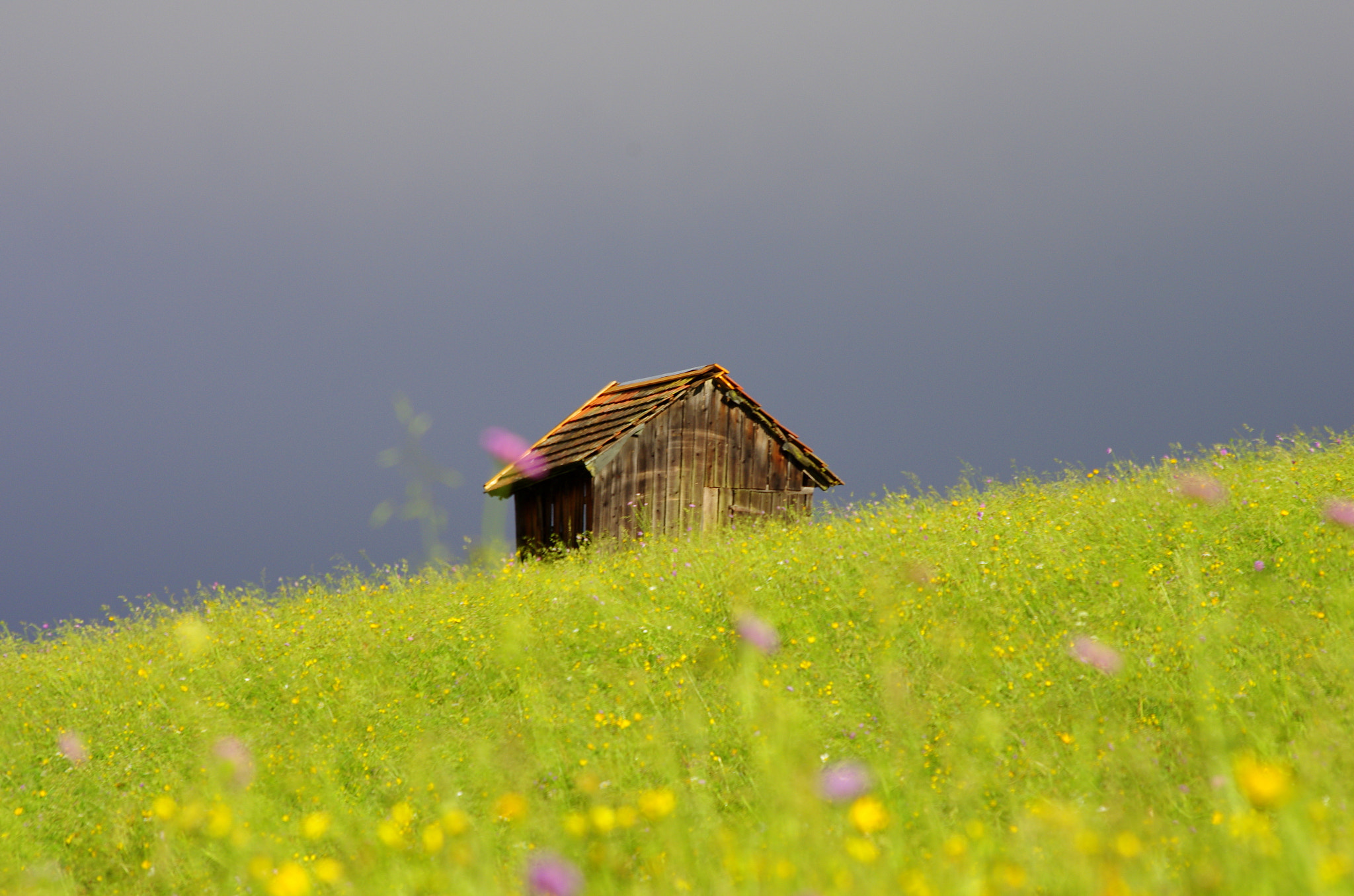smc PENTAX-DA L 55-300mm F4-5.8 ED sample photo. Lonely barn photography