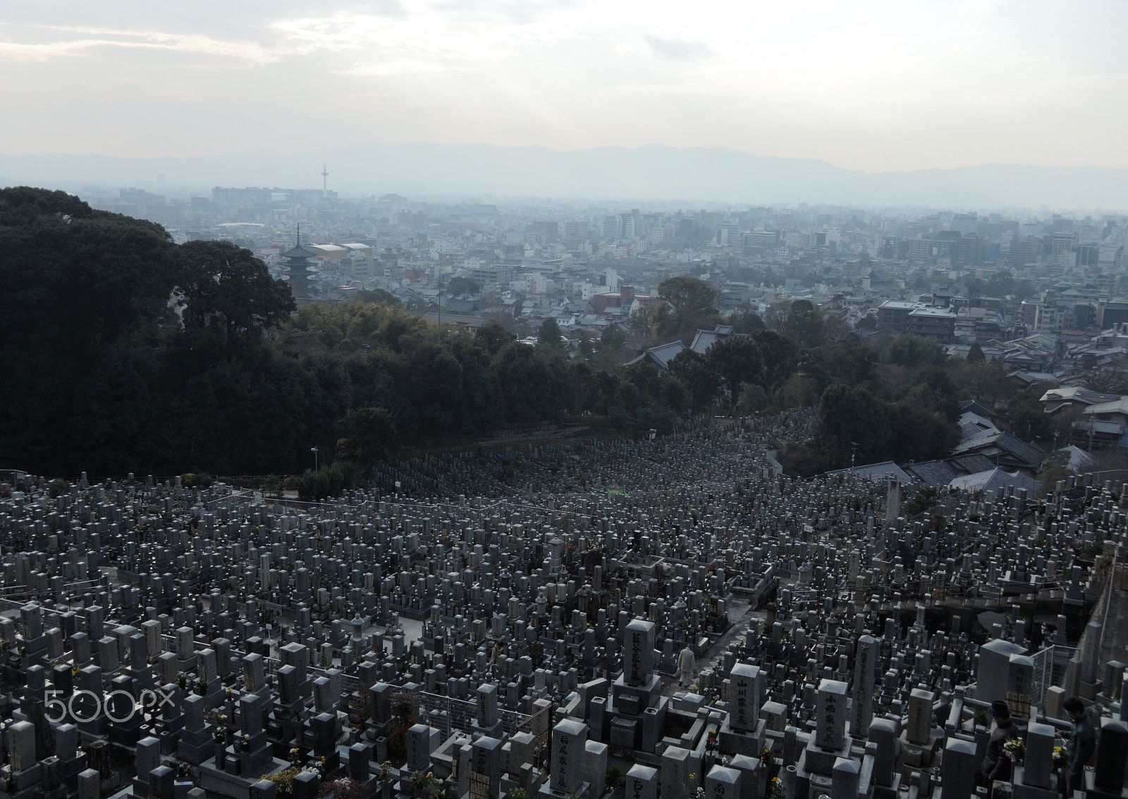 Nikon Coolpix P7800 sample photo. Higashi otani cemetery photography