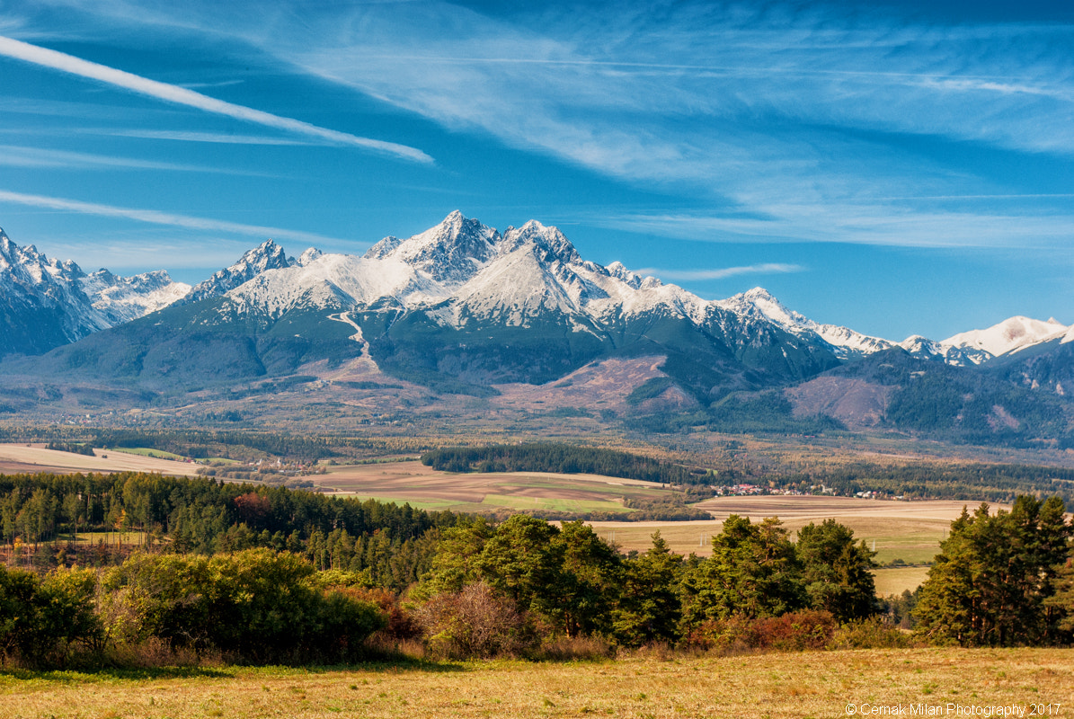 Pentax K200D + Pentax smc DA 18-55mm F3.5-5.6 AL sample photo. High tatras from kezmarok photography