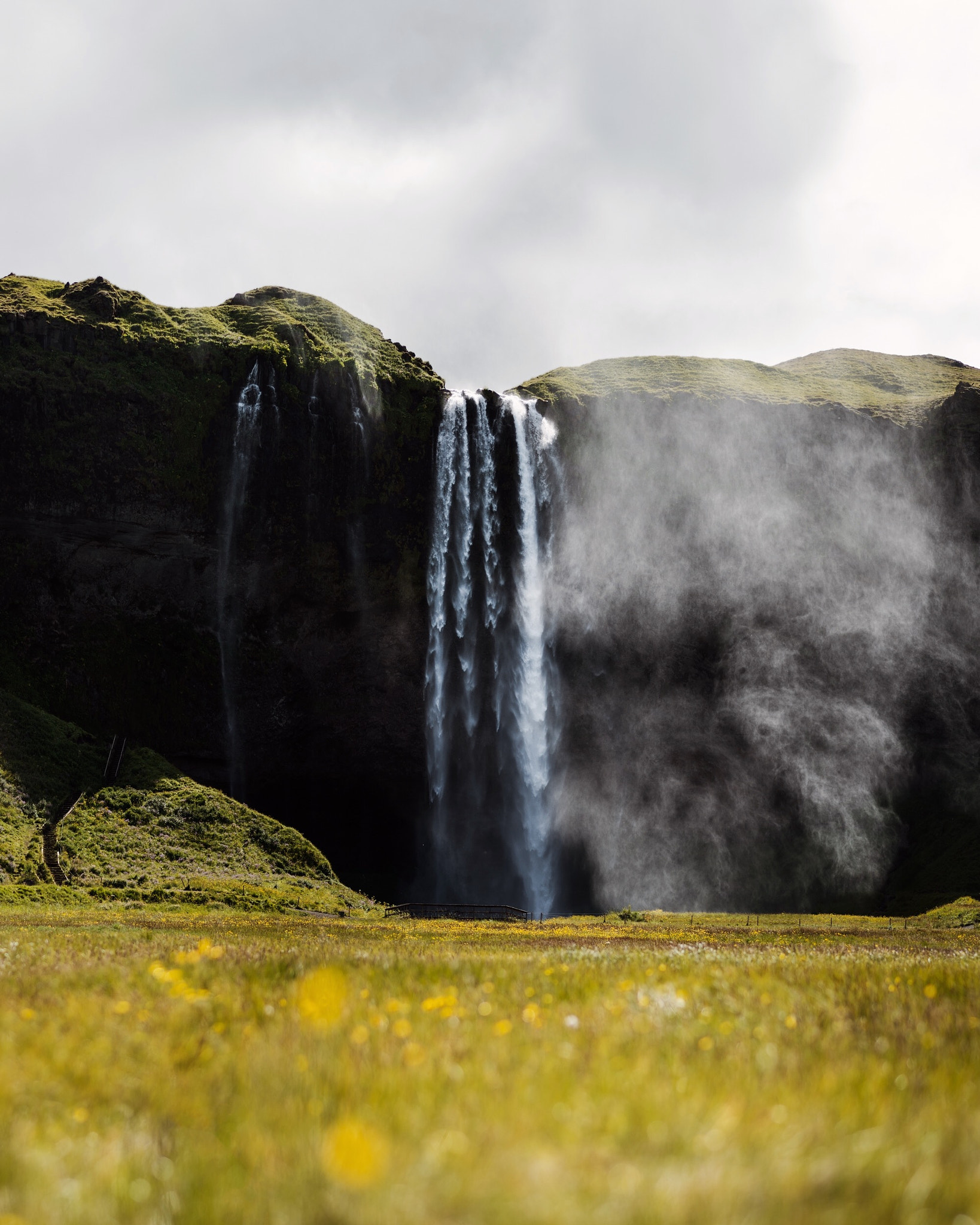 Nikon D4 + Nikon AF-S Nikkor 85mm F1.8G sample photo. Seljalandsfoss. iceland. photography