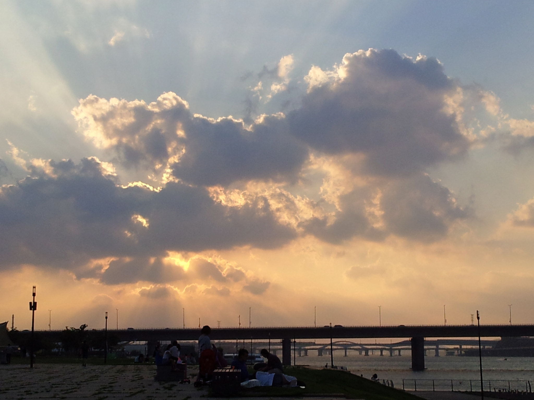 Samsung Galaxy Note sample photo. Park sunset photography