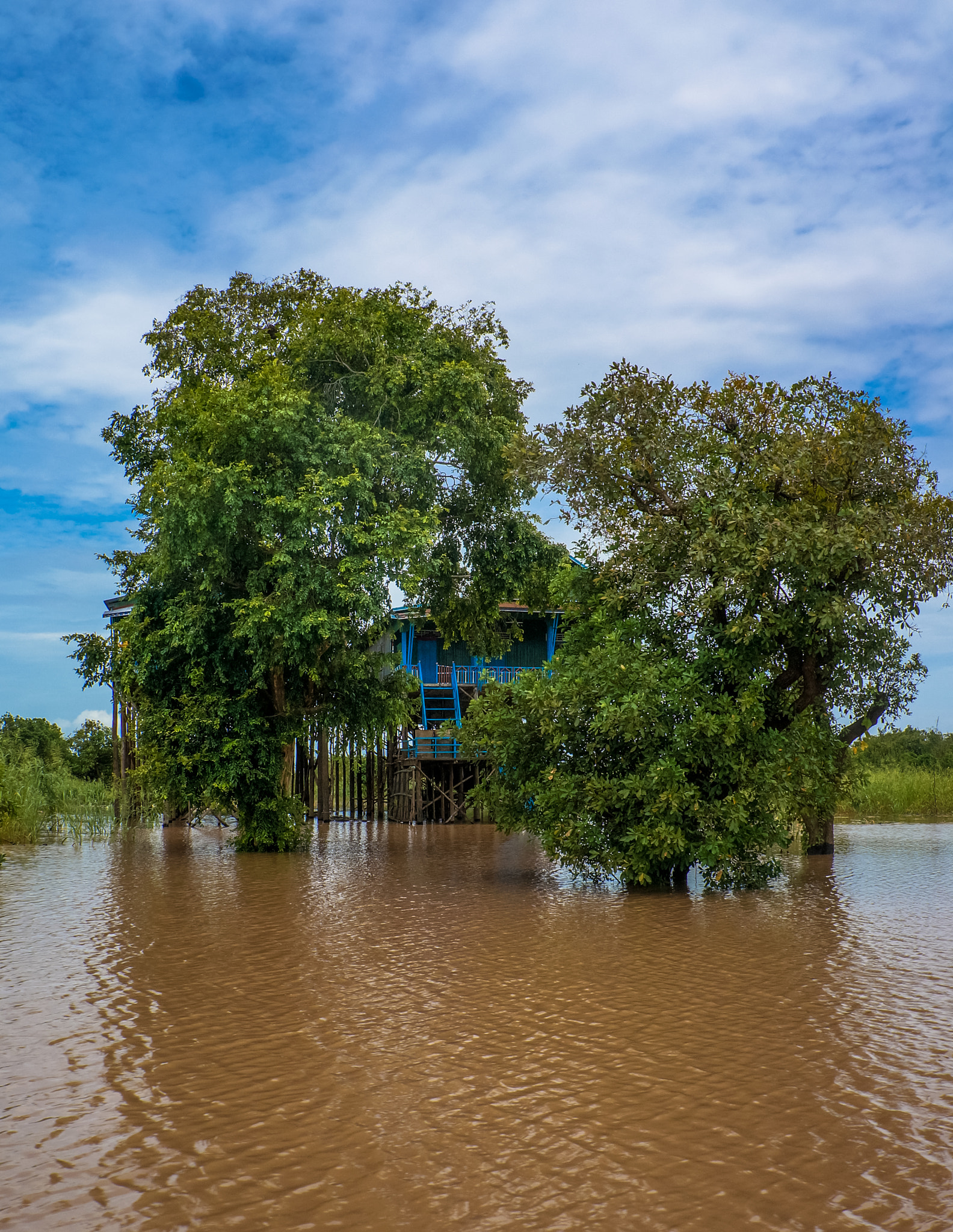Tamron 18-200mm F3.5-6.3 Di III VC sample photo. Cambodia fishermen village photography