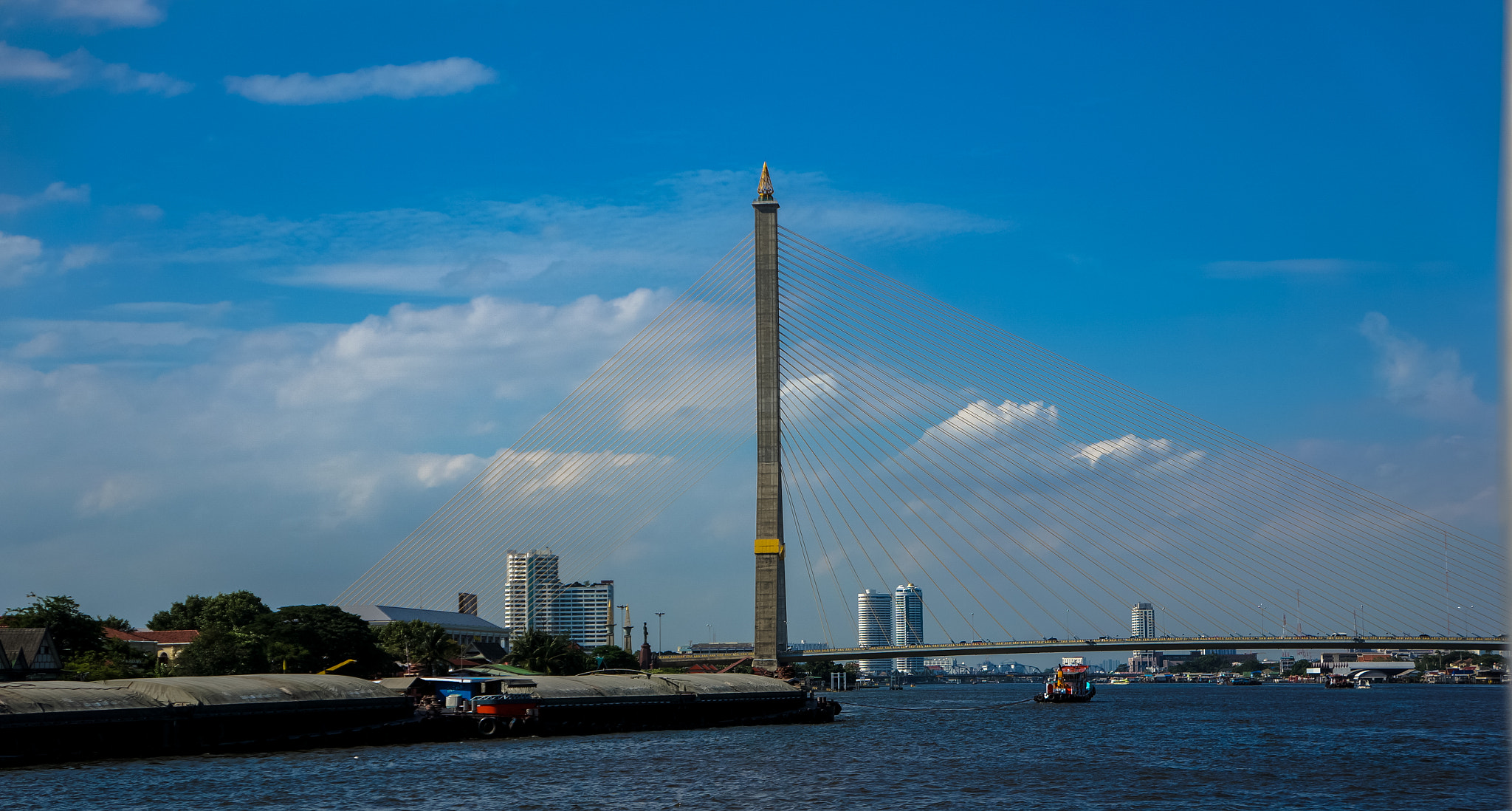 Sony Alpha NEX-5R + Sony E 18-55mm F3.5-5.6 OSS sample photo. Rama viii bridge photography