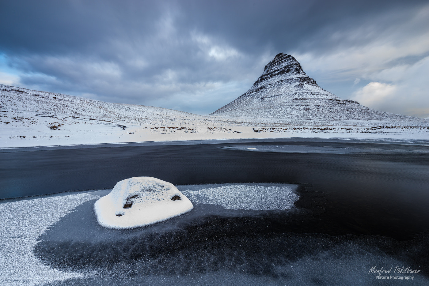 Sony a7R sample photo. Kirkjufell - winter photography