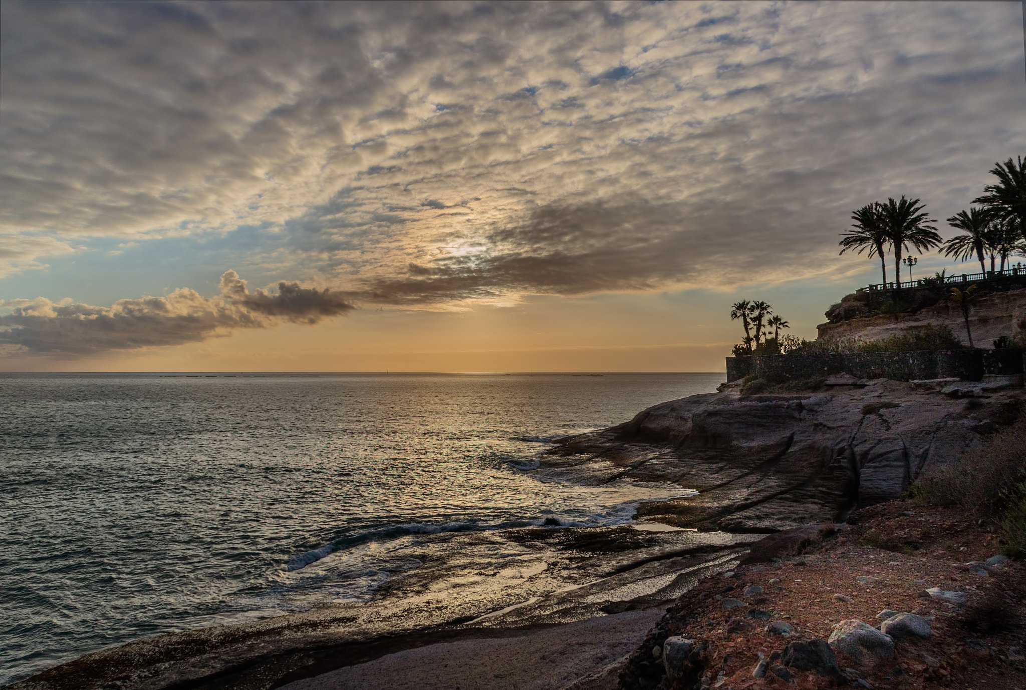 Canon EF 75-300mm F4.0-5.6 IS USM sample photo. Tenerife sunset photography