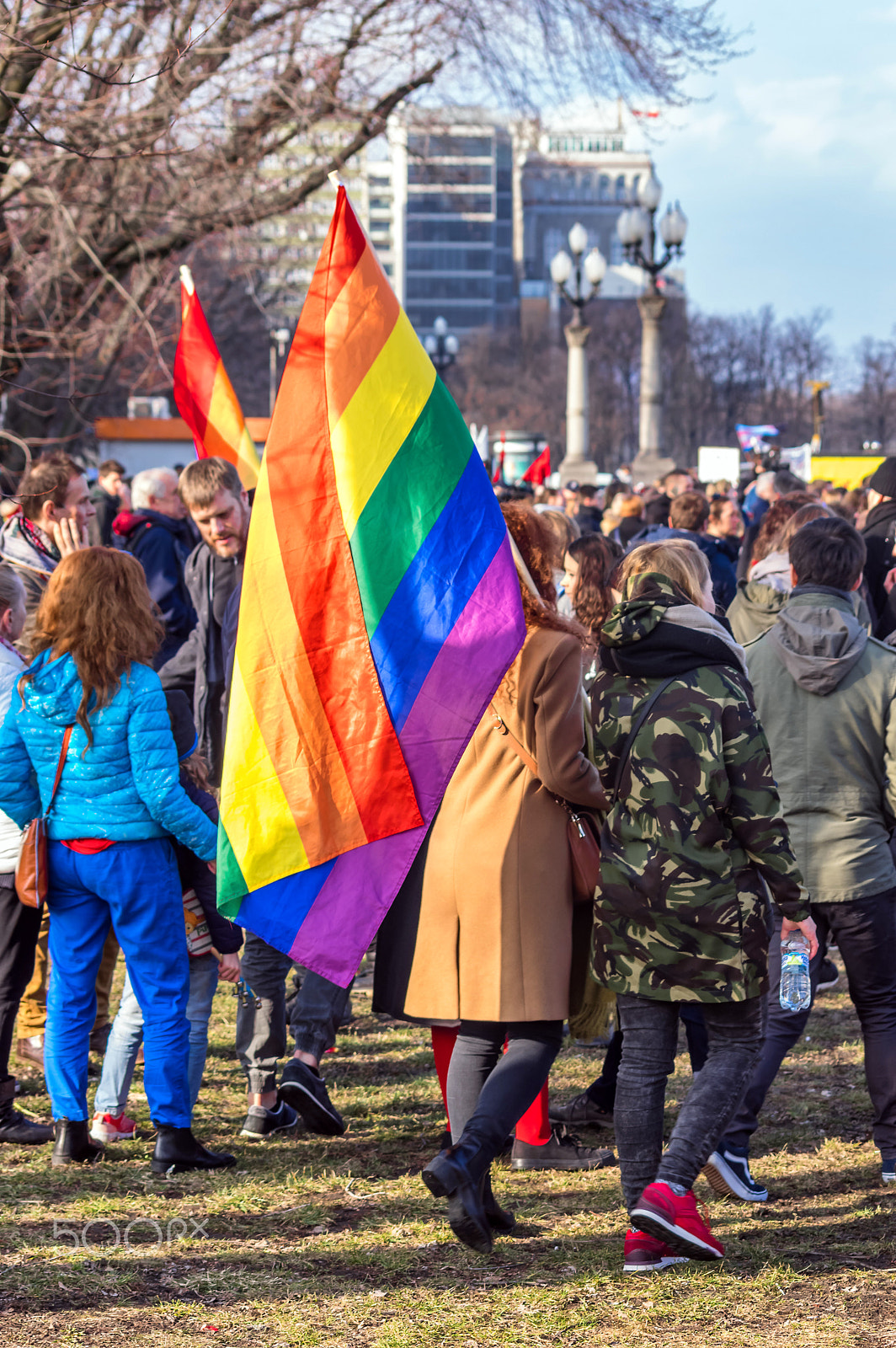 Pentax K-3 + Sigma sample photo. Rainbow flag photography