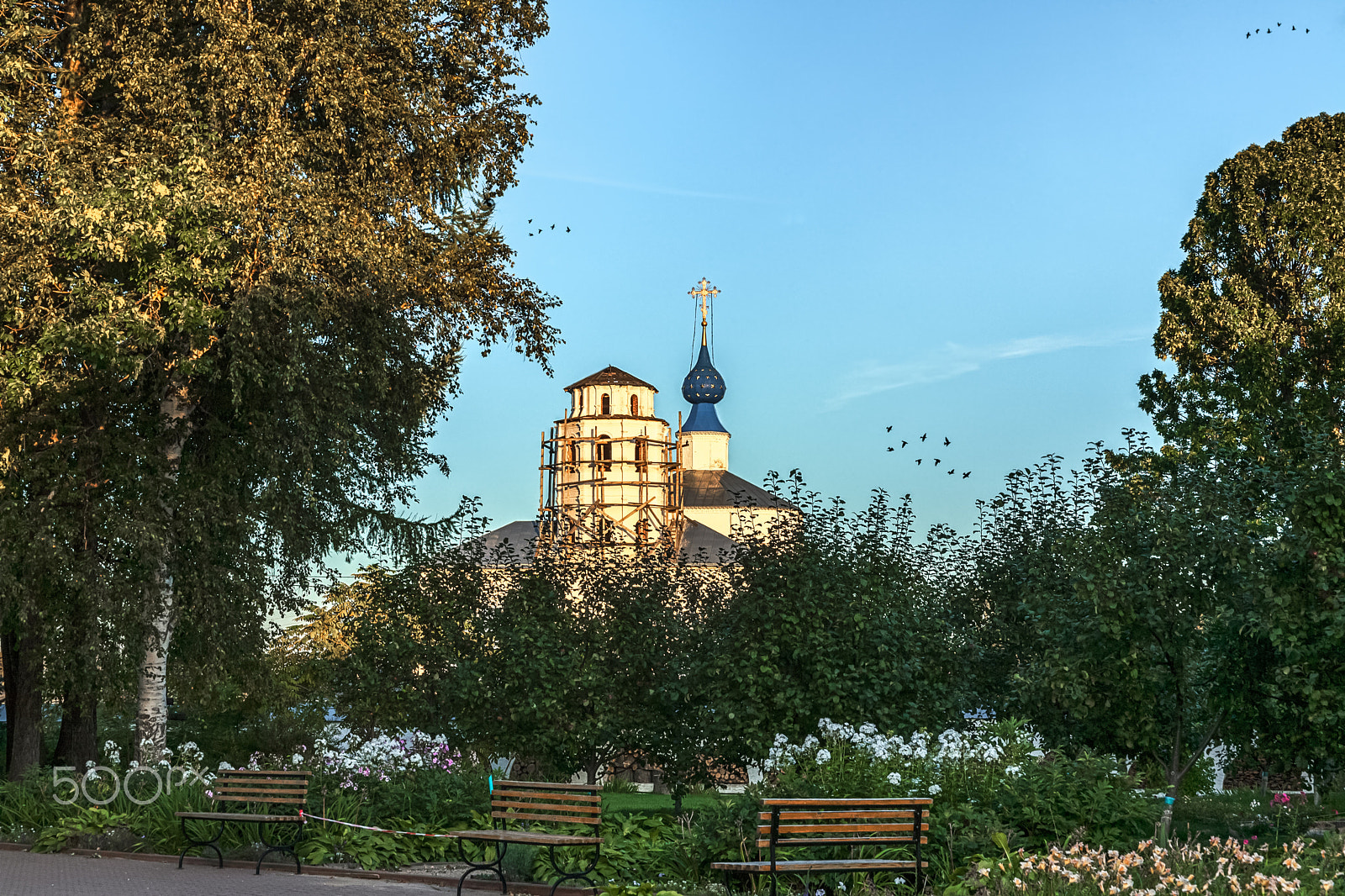 Canon EOS 5D sample photo. Silent monastic garden photography