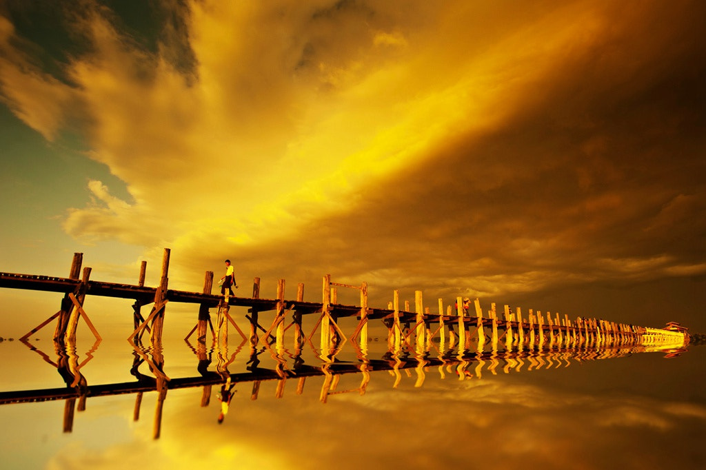 Nikon D700 + Nikon AF-S Nikkor 17-35mm F2.8D ED-IF sample photo. U bein bridge photography