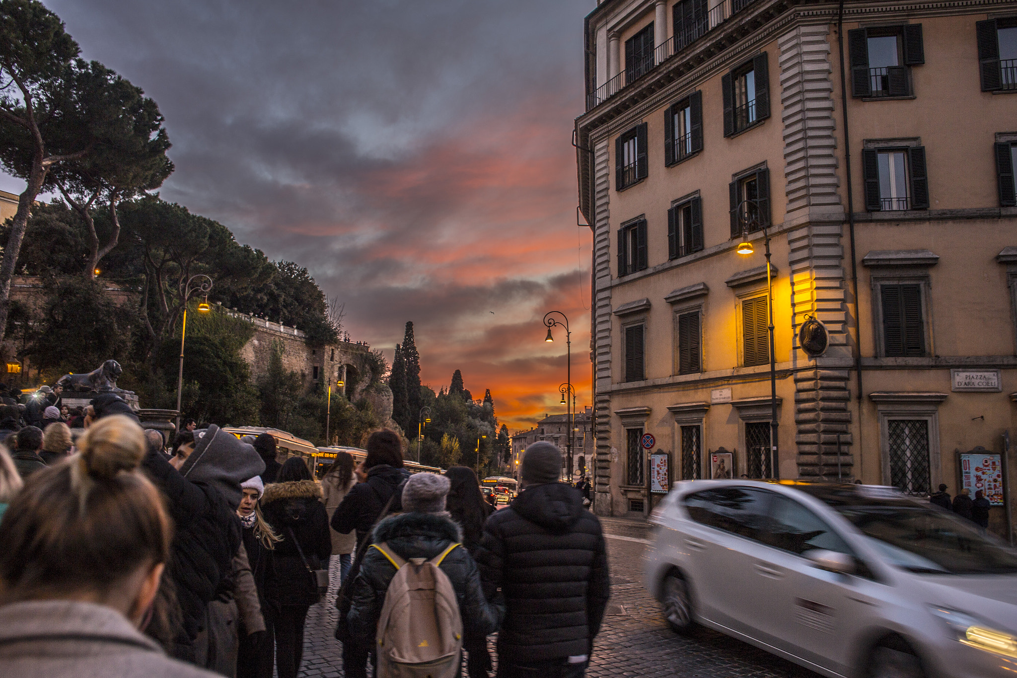 Canon EOS 6D + Canon EF 28mm F2.8 IS USM sample photo. Sunset in rome. photography