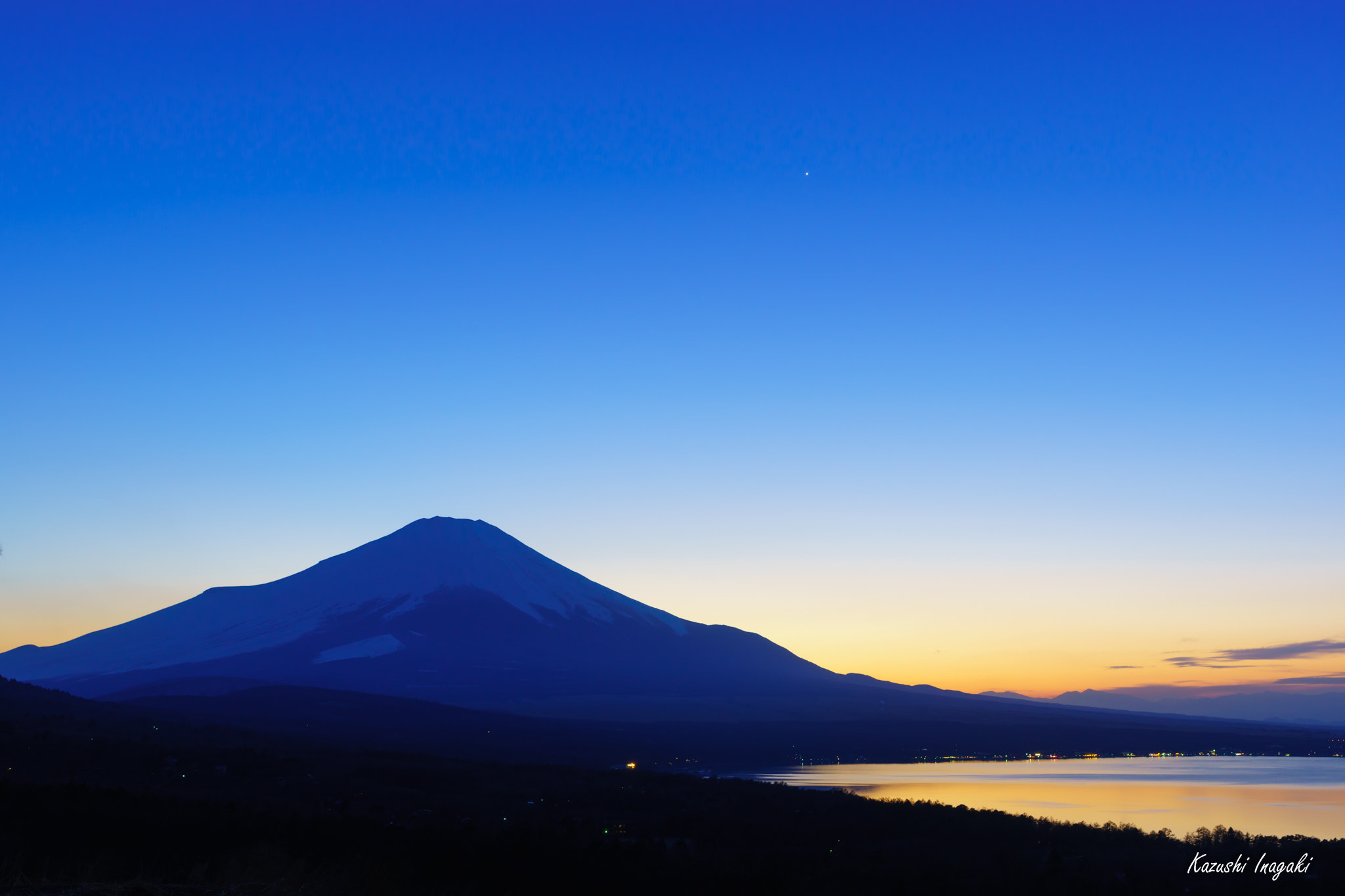 Sony SLT-A99V sample photo. Evening scenery of fuji mountain photography