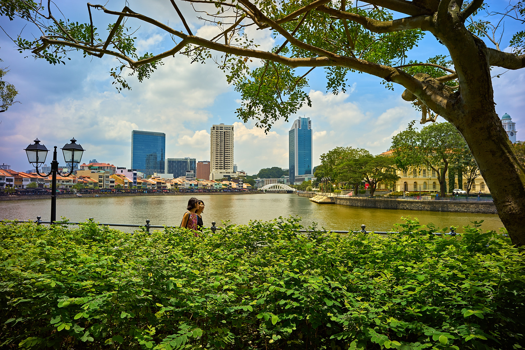 Sony a7 II sample photo. Boat quay photography