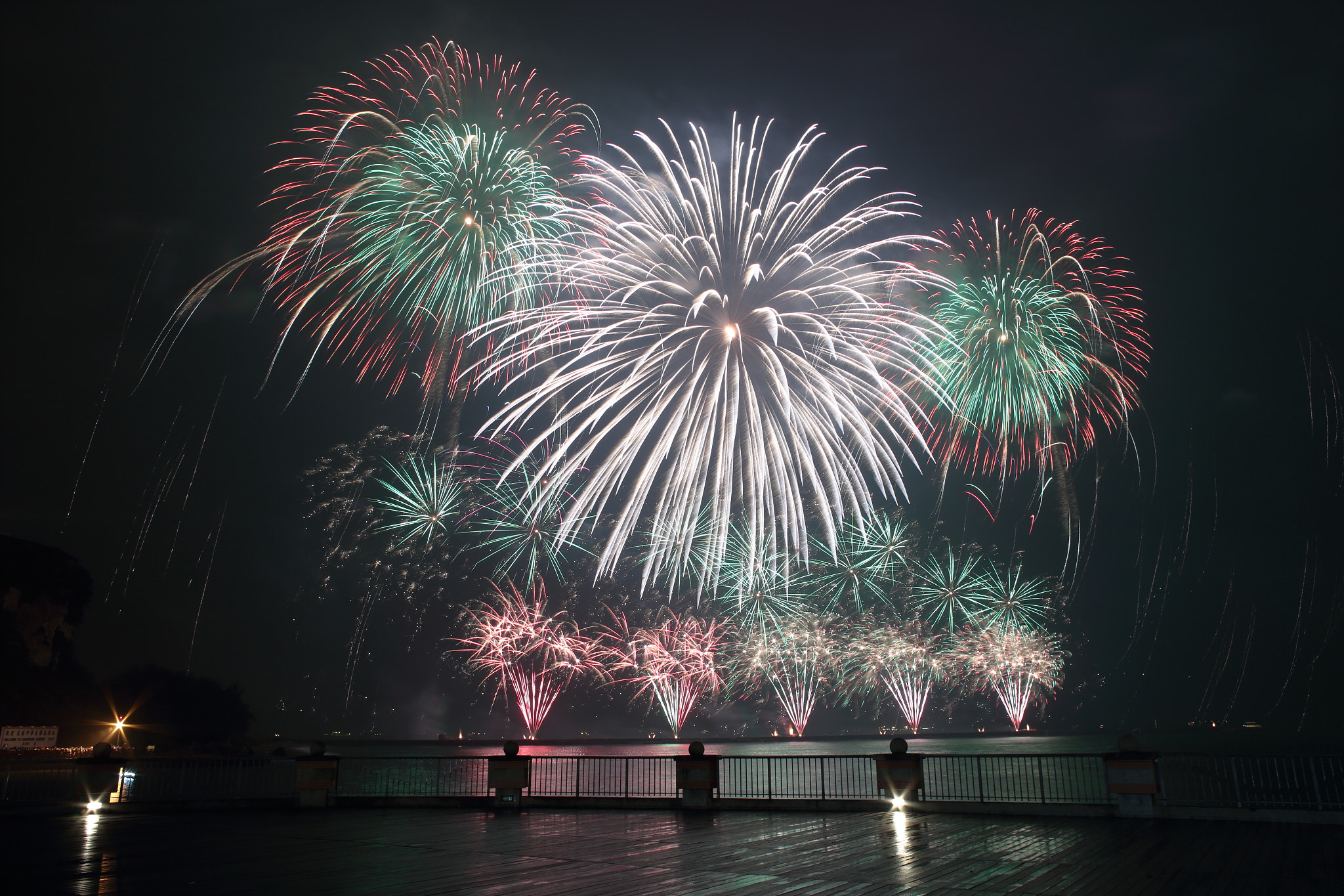 Canon EF 35-80mm f/4-5.6 sample photo. Fireworks show in kaohsiungport, taiwan photography