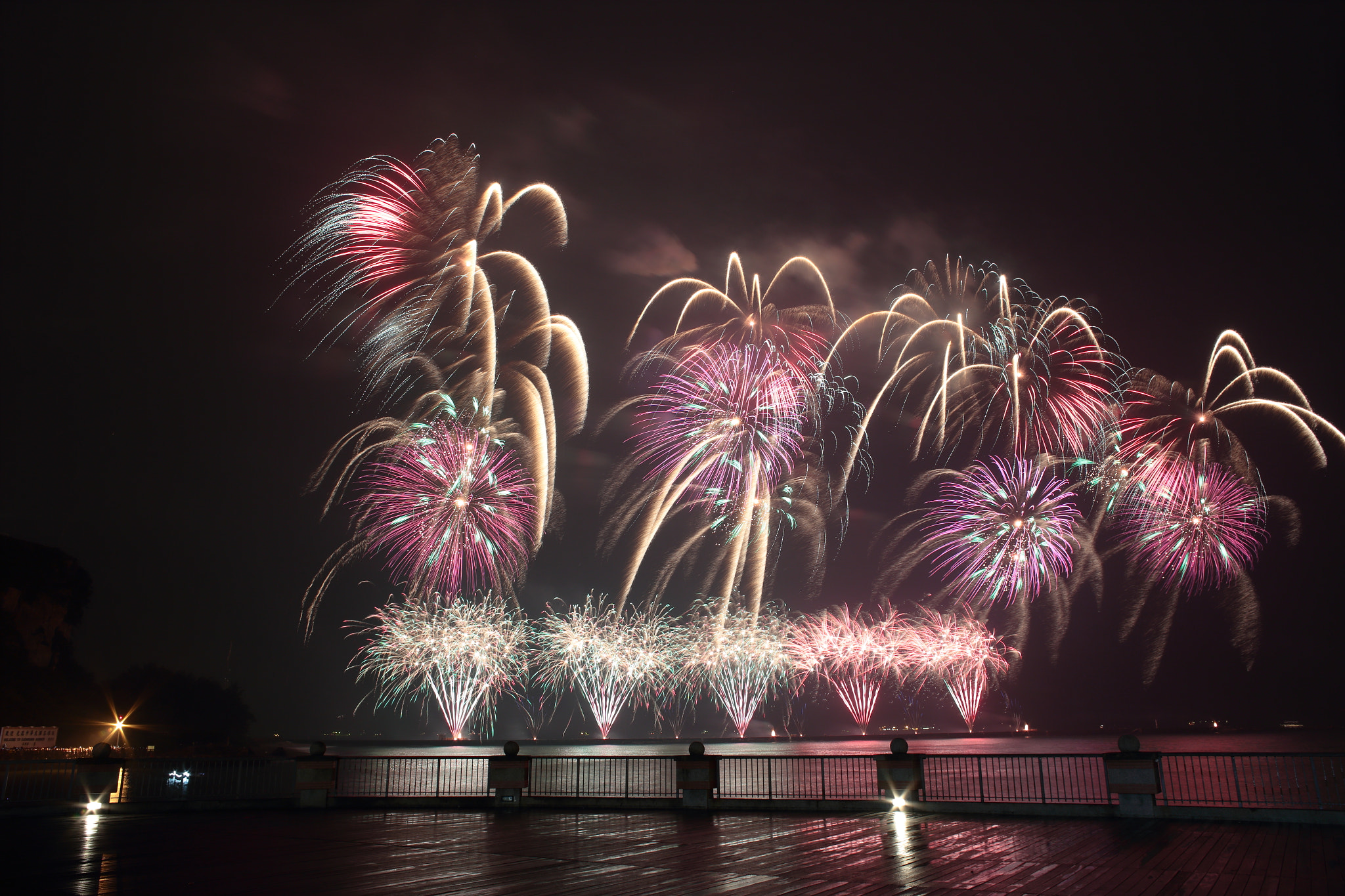 Canon EF 35-80mm f/4-5.6 sample photo. Fireworks show in kaohsiungport, taiwan photography