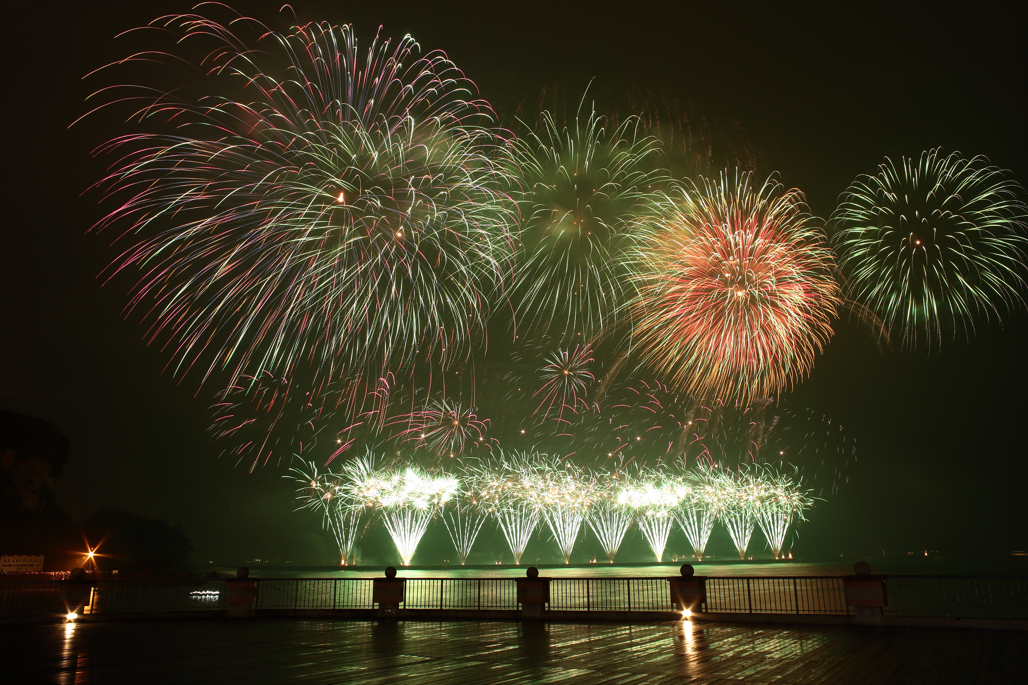 Canon EF 35-80mm f/4-5.6 sample photo. Fireworks show in kaohsiungport, taiwan photography