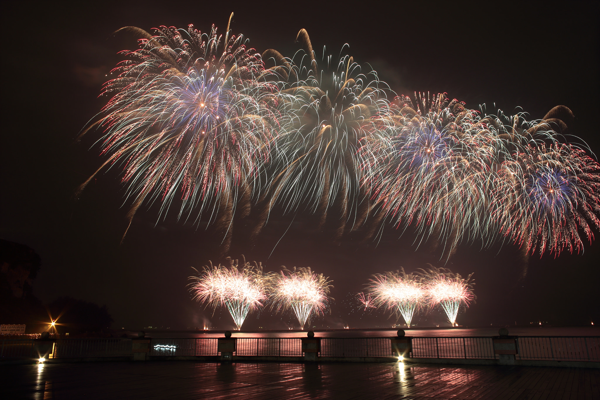 Canon EF 35-80mm f/4-5.6 sample photo. Fireworks show in kaohsiungport, taiwan photography