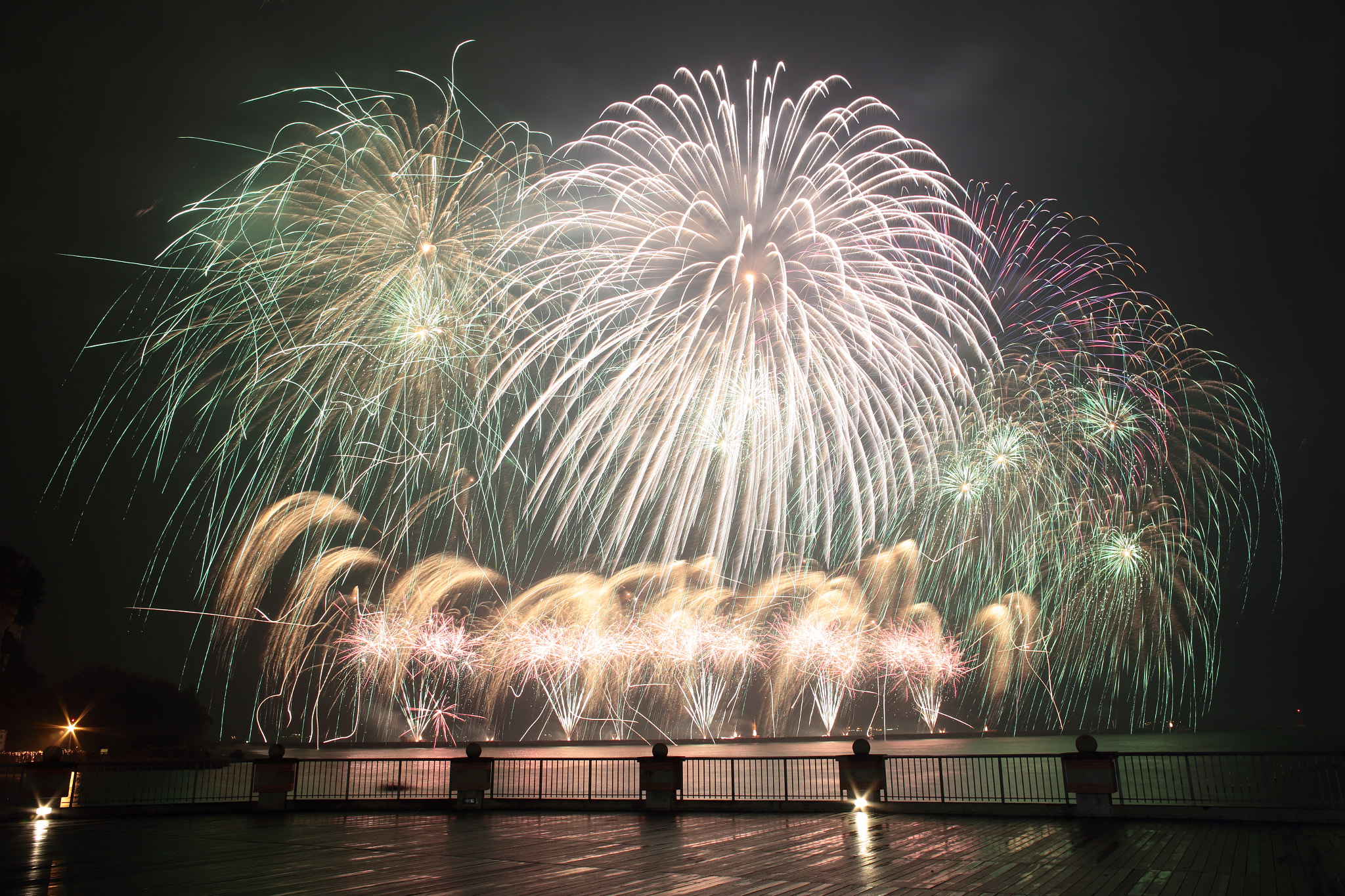 Canon EF 35-80mm f/4-5.6 sample photo. Fireworks show in kaohsiungport, taiwan photography