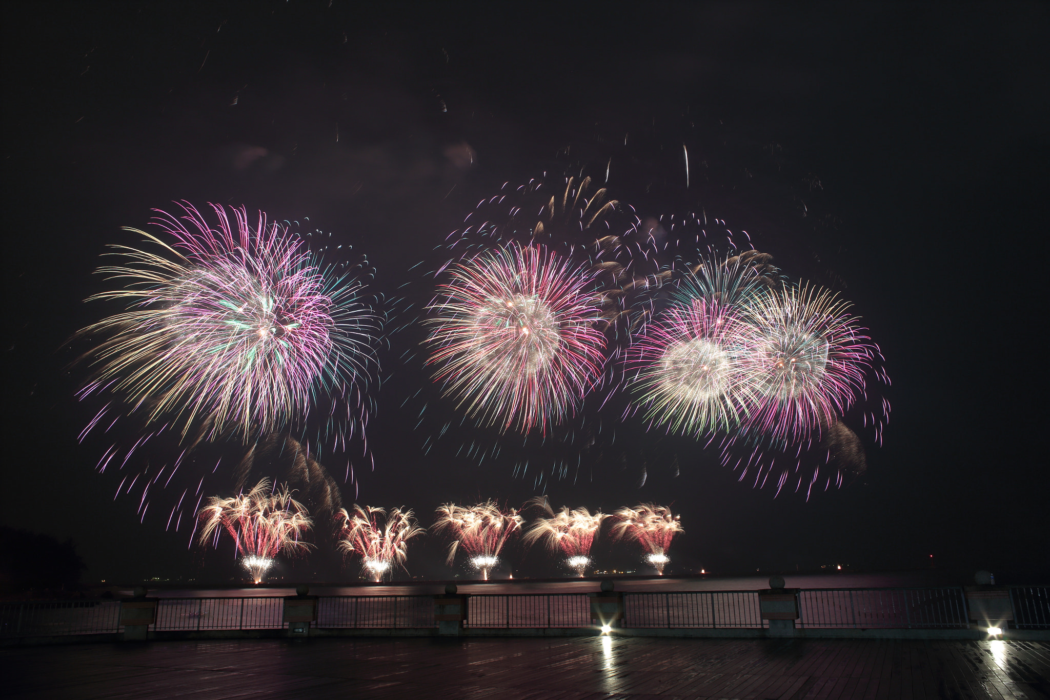Canon EF 35-80mm f/4-5.6 sample photo. Fireworks show in kaohsiungport, taiwan photography