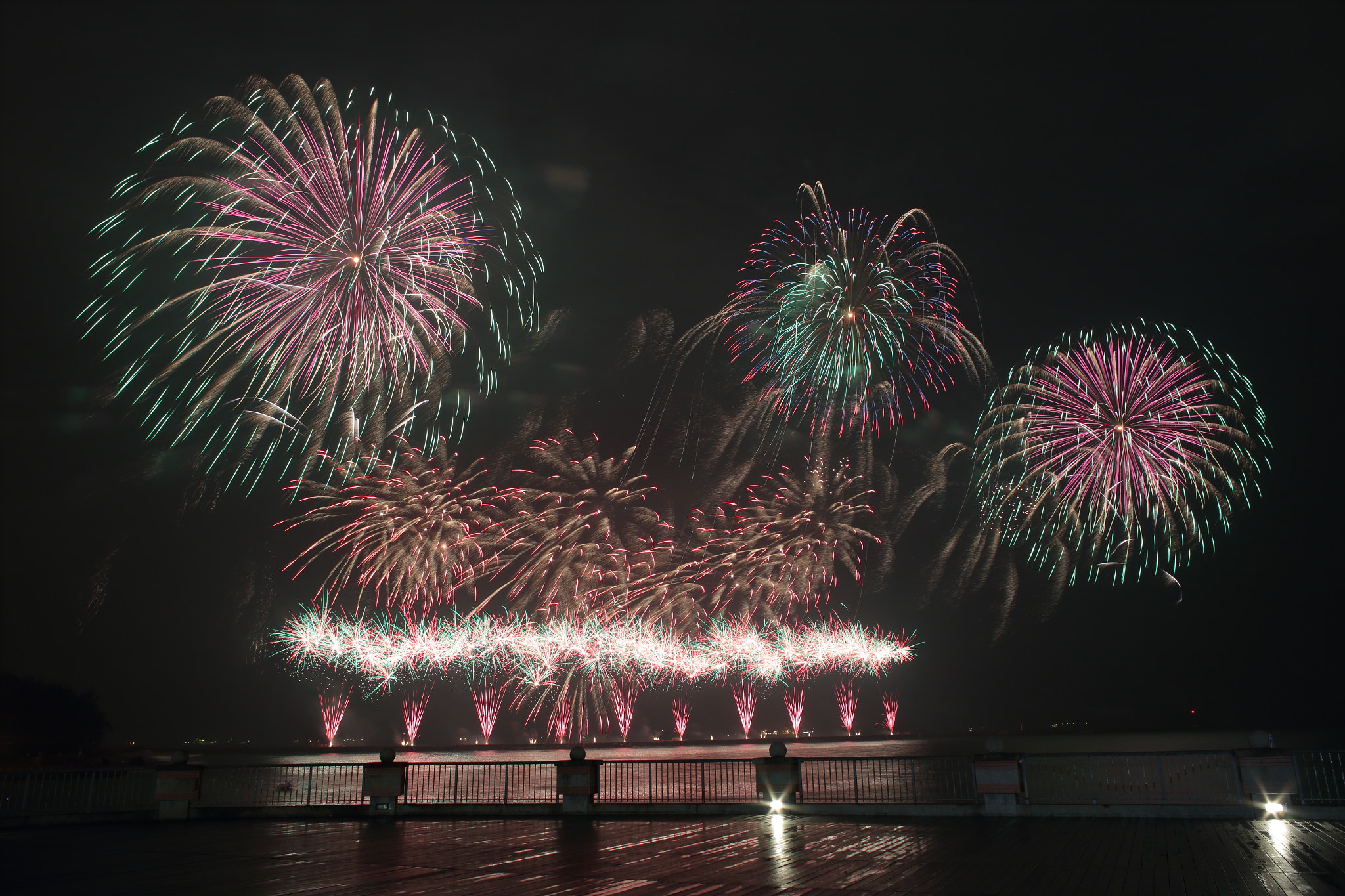 Canon EF 35-80mm f/4-5.6 sample photo. Fireworks show in kaohsiungport, taiwan photography