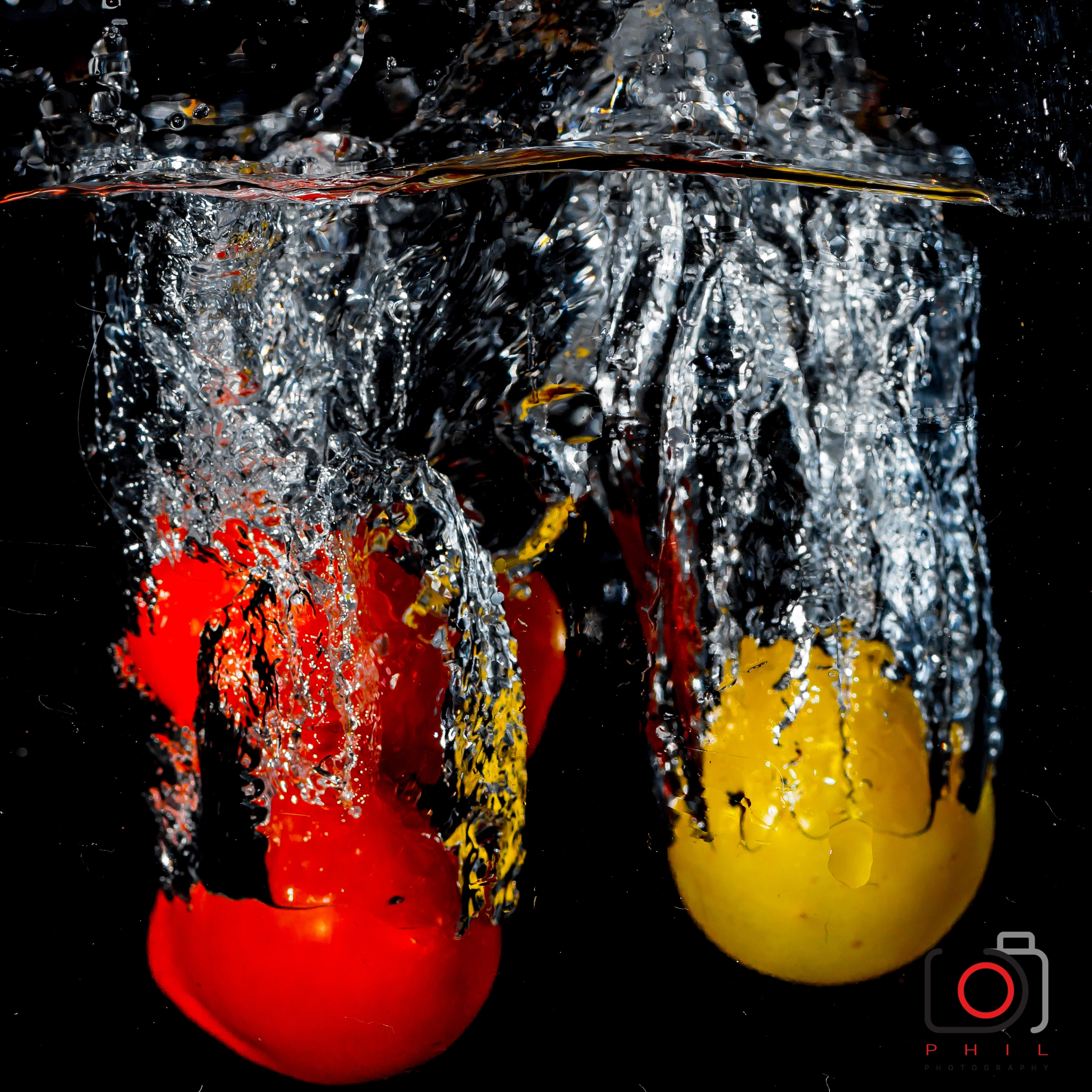 Canon EOS 70D sample photo. Tomato splash photography