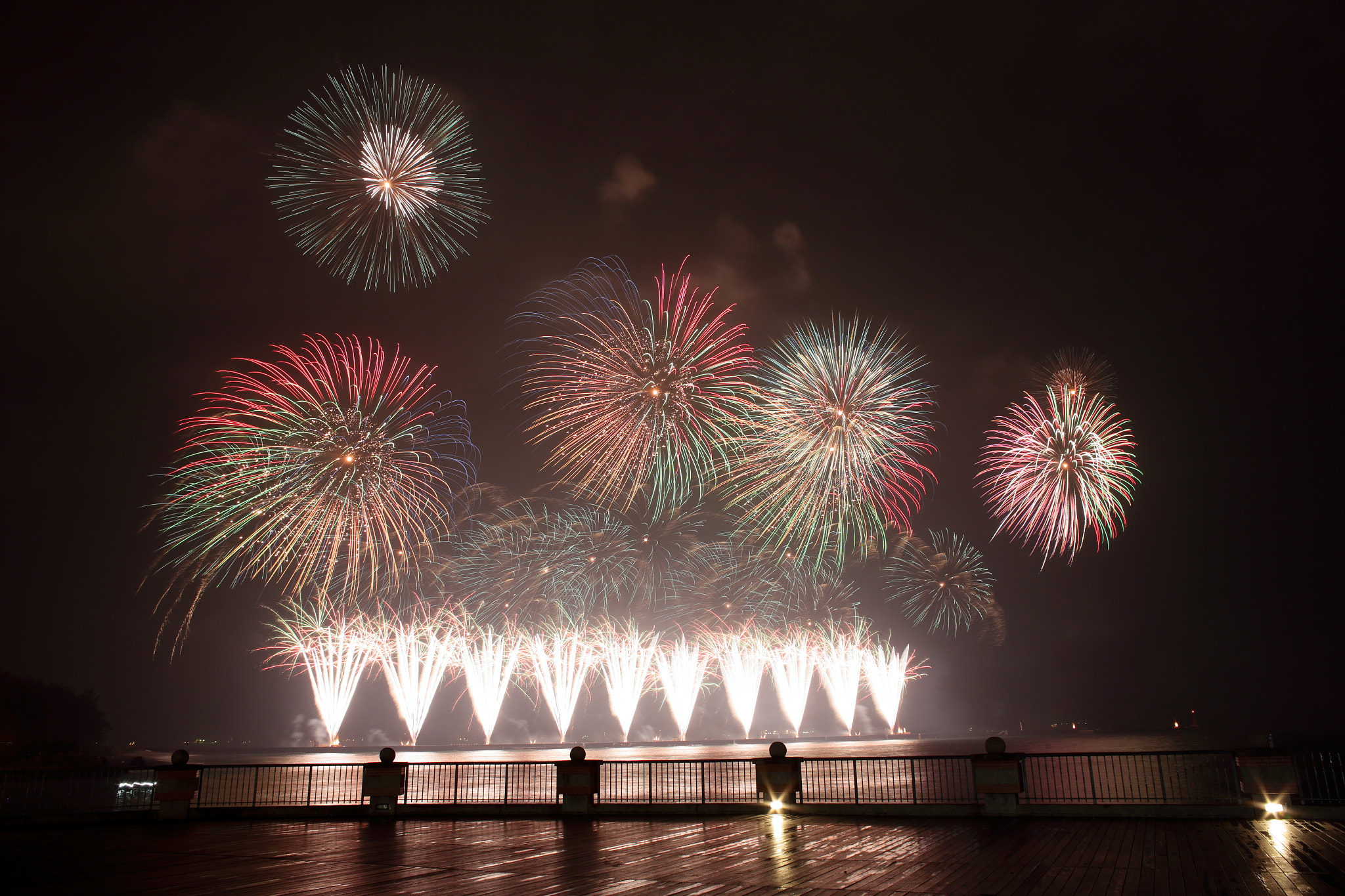 Canon EF 35-80mm f/4-5.6 sample photo. Fireworks show in kaohsiungport, taiwan photography