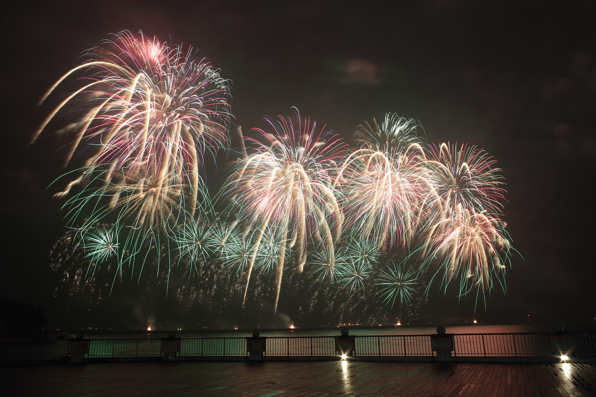 Canon EF 35-80mm f/4-5.6 sample photo. Fireworks show in kaohsiungport, taiwan photography