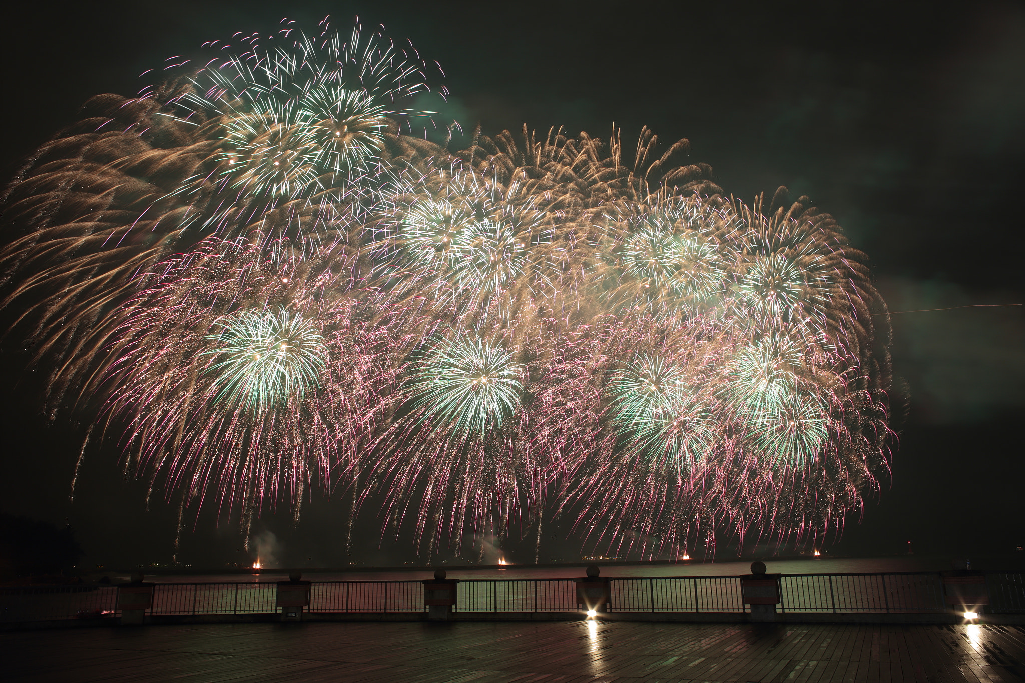 Canon EF 35-80mm f/4-5.6 sample photo. Fireworks show in kaohsiungport, taiwan photography
